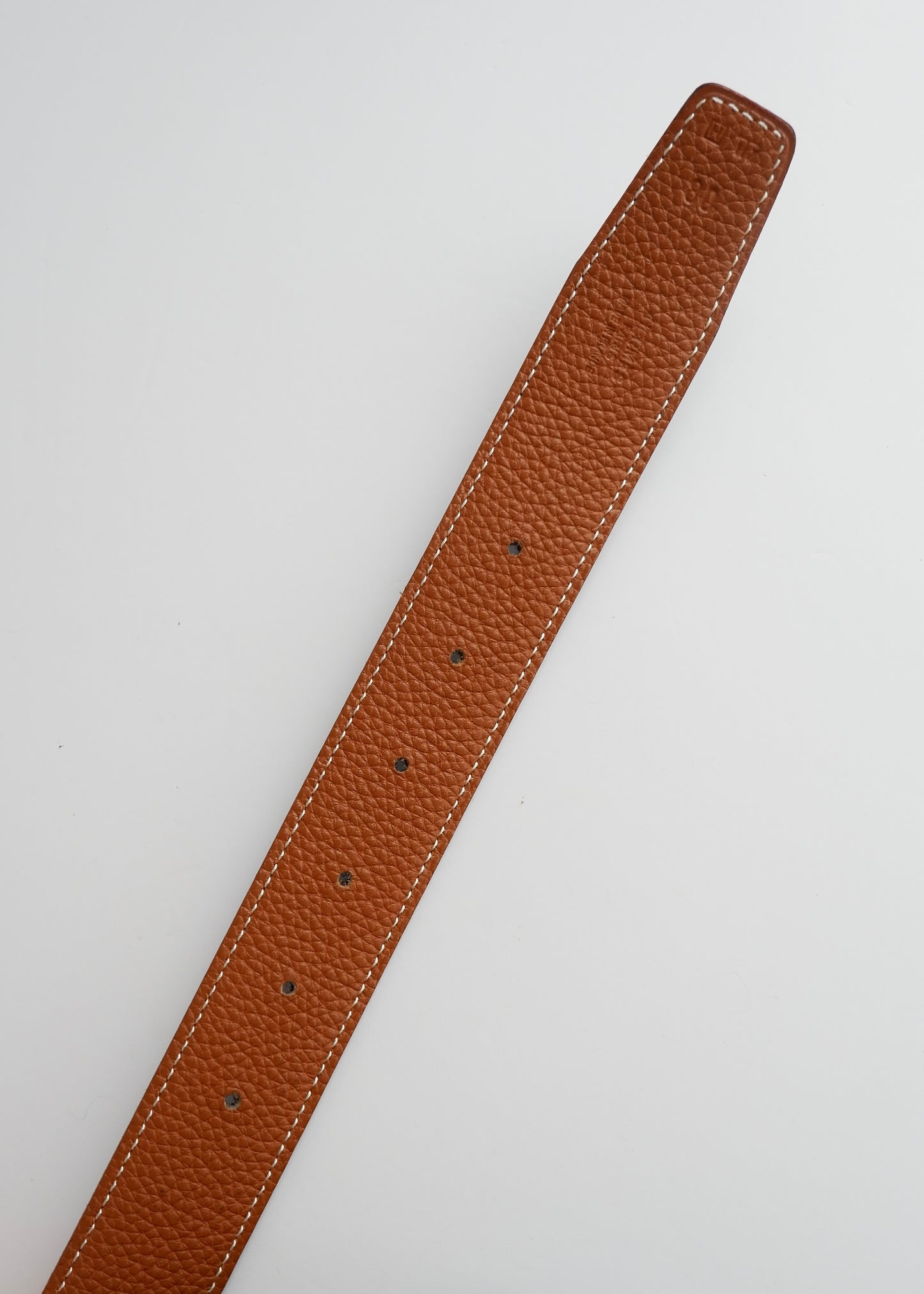 Authentic Preowned Hermes Black/Brown Reversible Leather H Belt - 80
