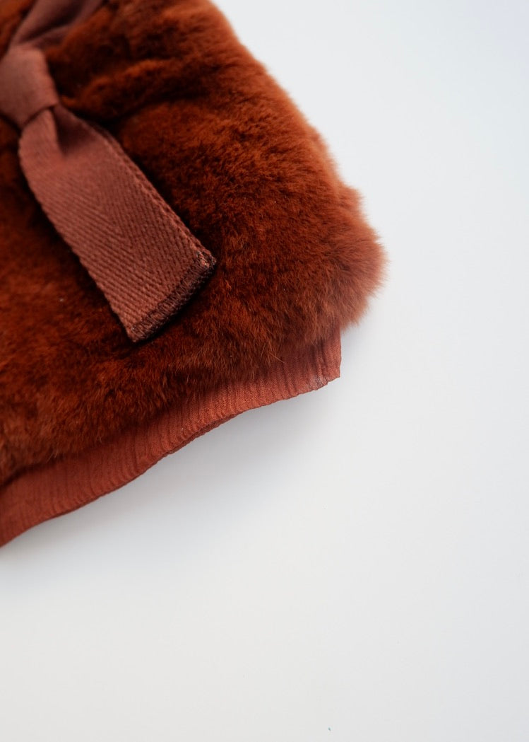 Authentic Preowned Prada Brown Faux Fur Handbag