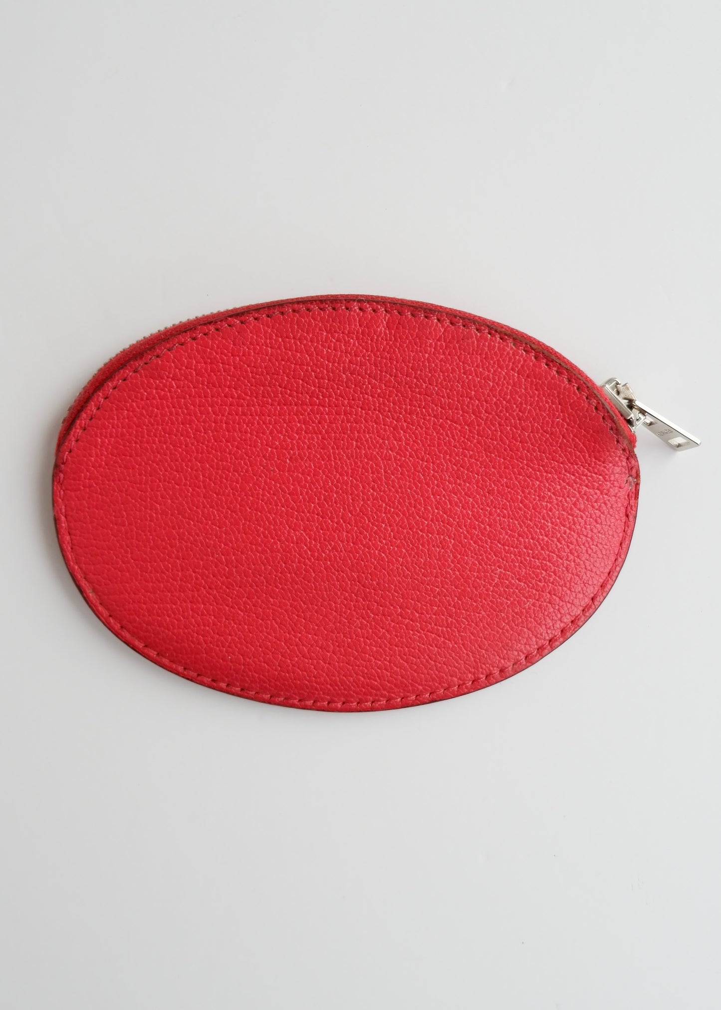 Authentic Preowned Hermes Evelyne Leather Rose Tyrien Coin Pouch