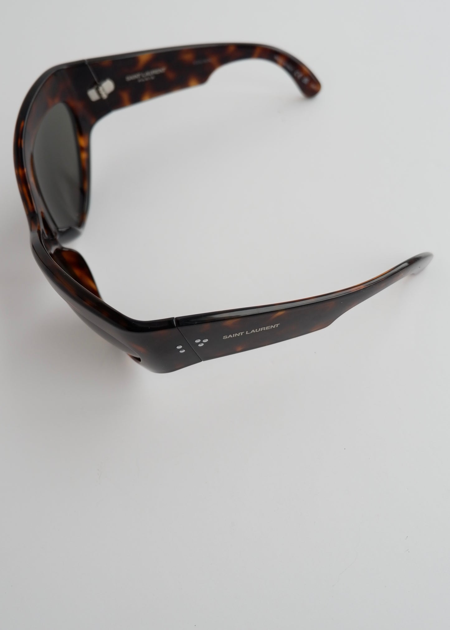 Authentic Preowned Saint Laurent Brown Tortoise Cat Eye Sungasses