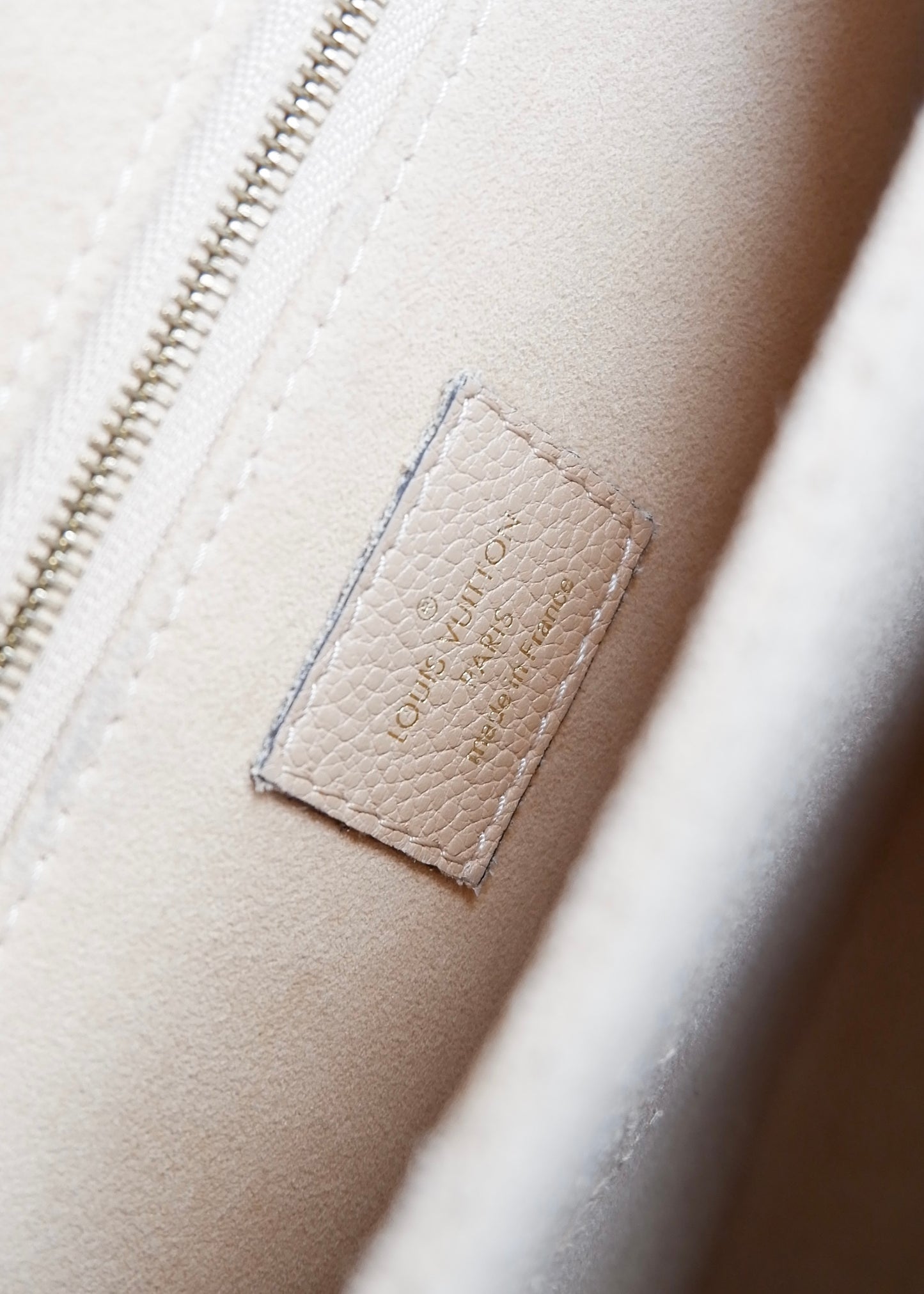 Authentic Preowned Louis Vuitton Cream Monogram Empreinte Leather St Germain MM Shoulder Bag