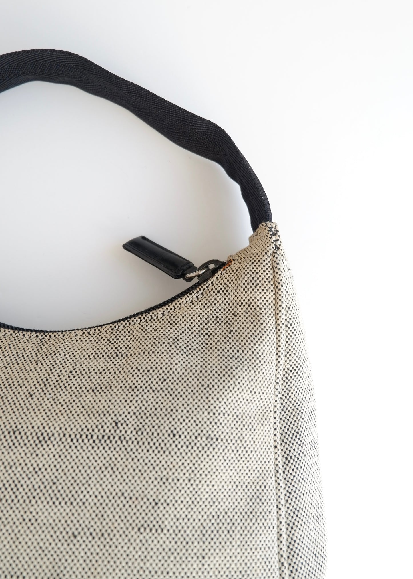 Authentic Preowned Prada Grey Canvas Shoulder Bag