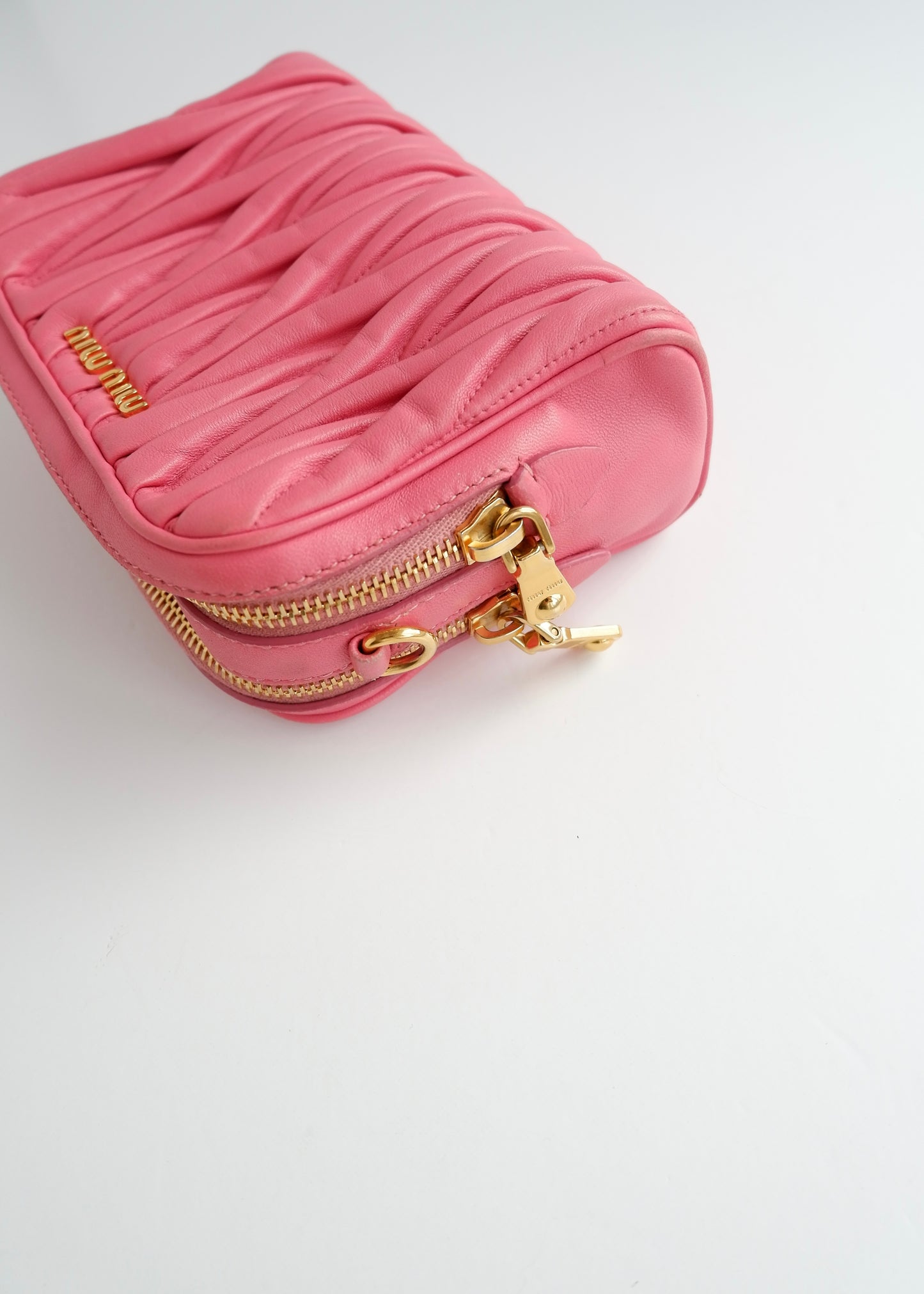 Authentic Preowned Miu Miu Pink Leather Crossbody