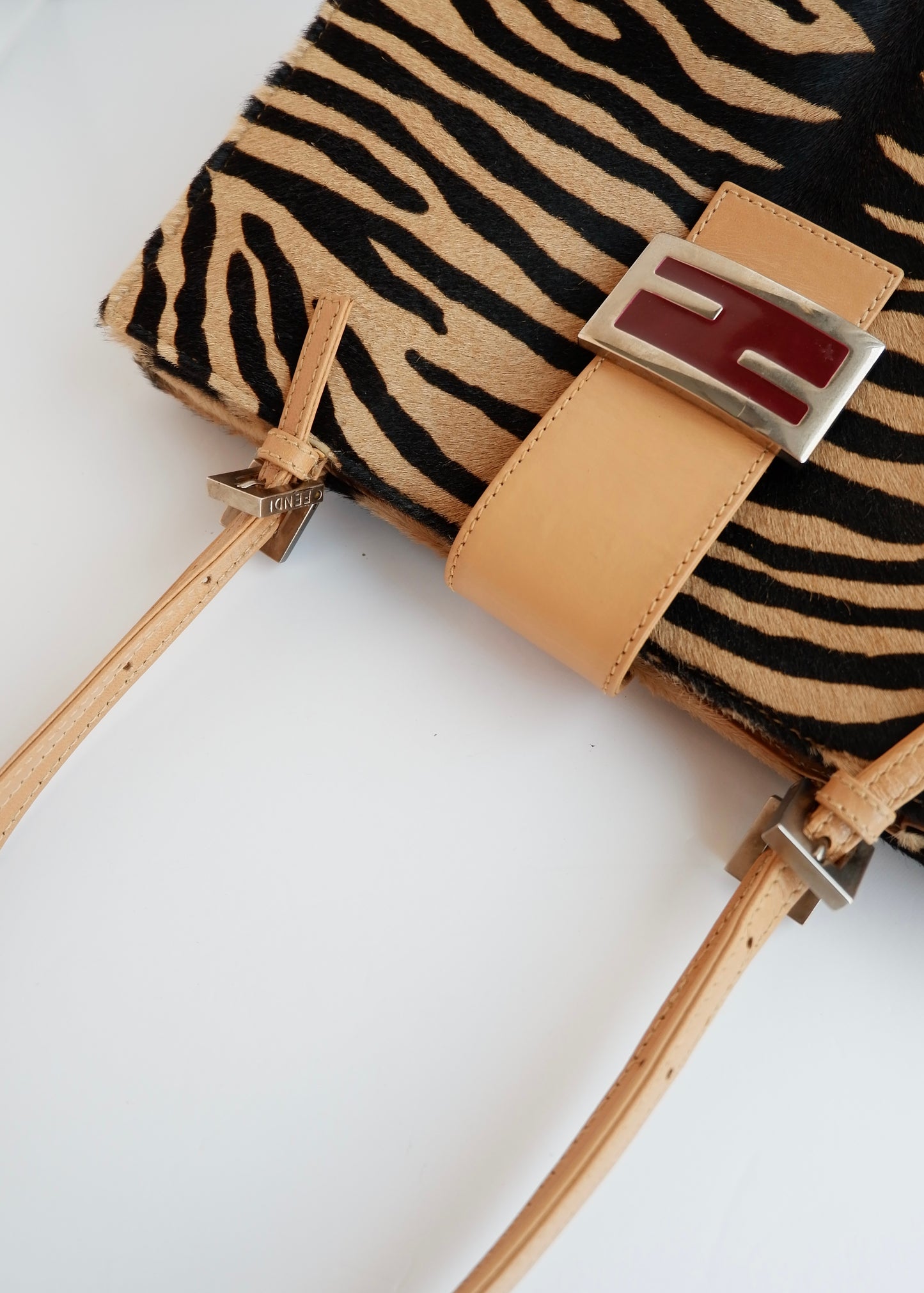 Authentic Preowned Fendi Zebra Print Shoulder Bag