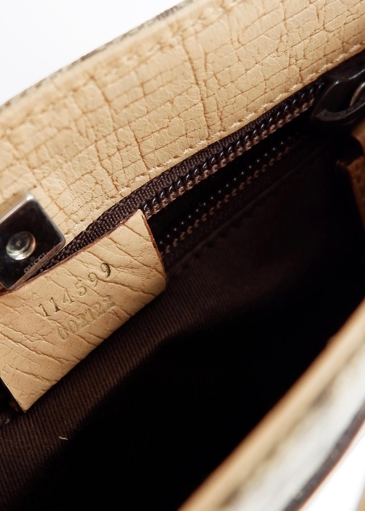 Authentic Preowned Gucci Beige GG Canvas Mini Handbag