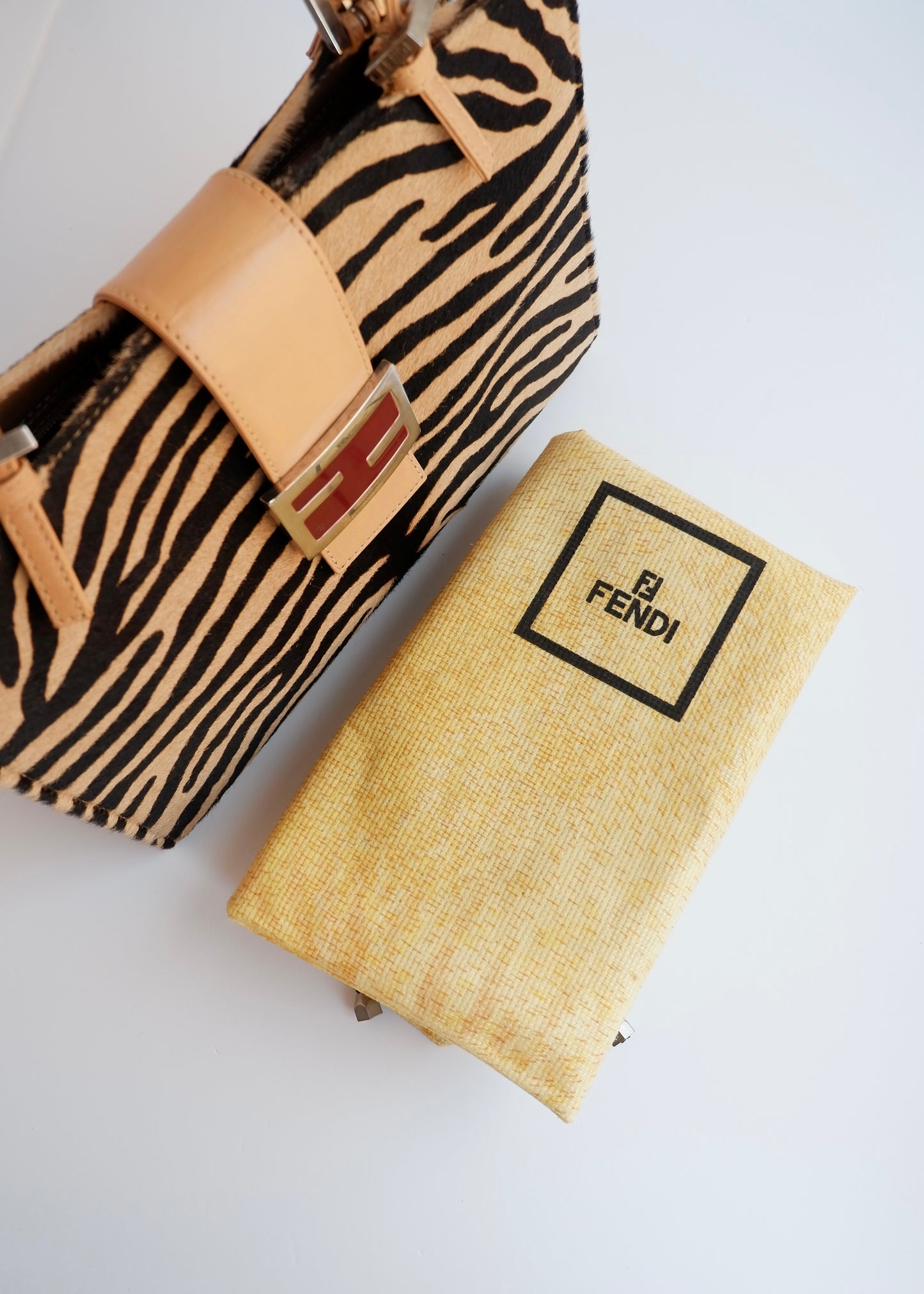 Authentic Preowned Fendi Zebra Print Shoulder Bag