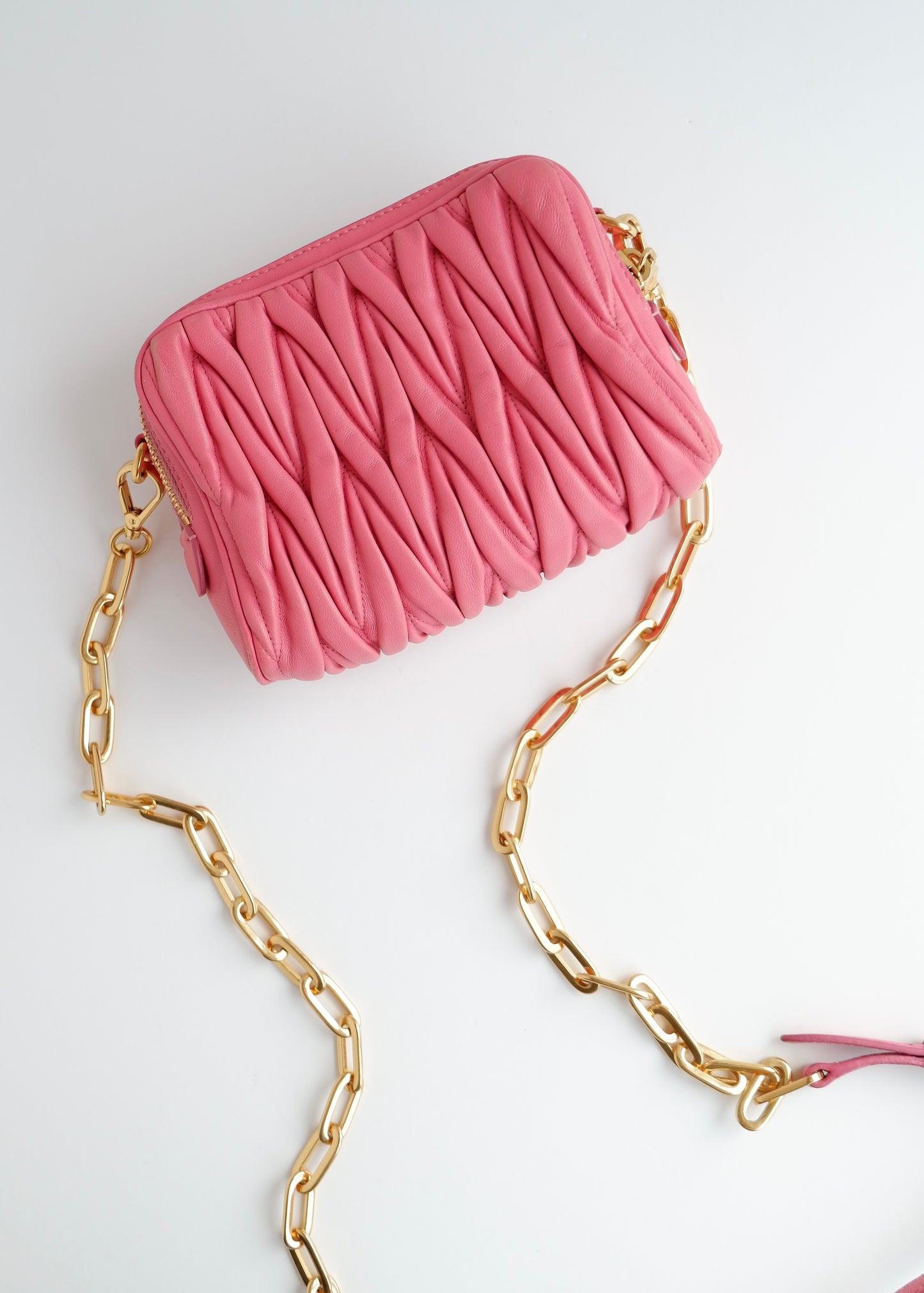 Authentic Preowned Miu Miu Pink Leather Crossbody