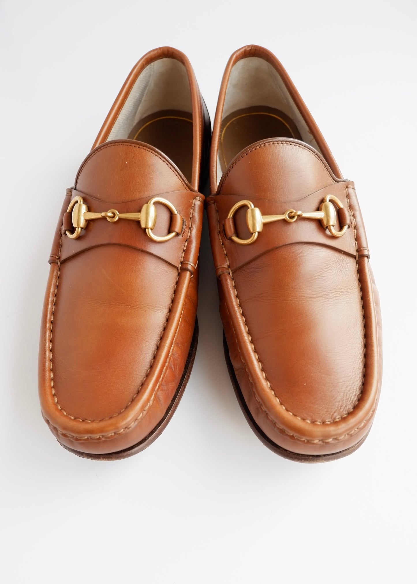 Authentic Preowned Gucci Chestnut Brown Leather Loafers - Mens 7.5
