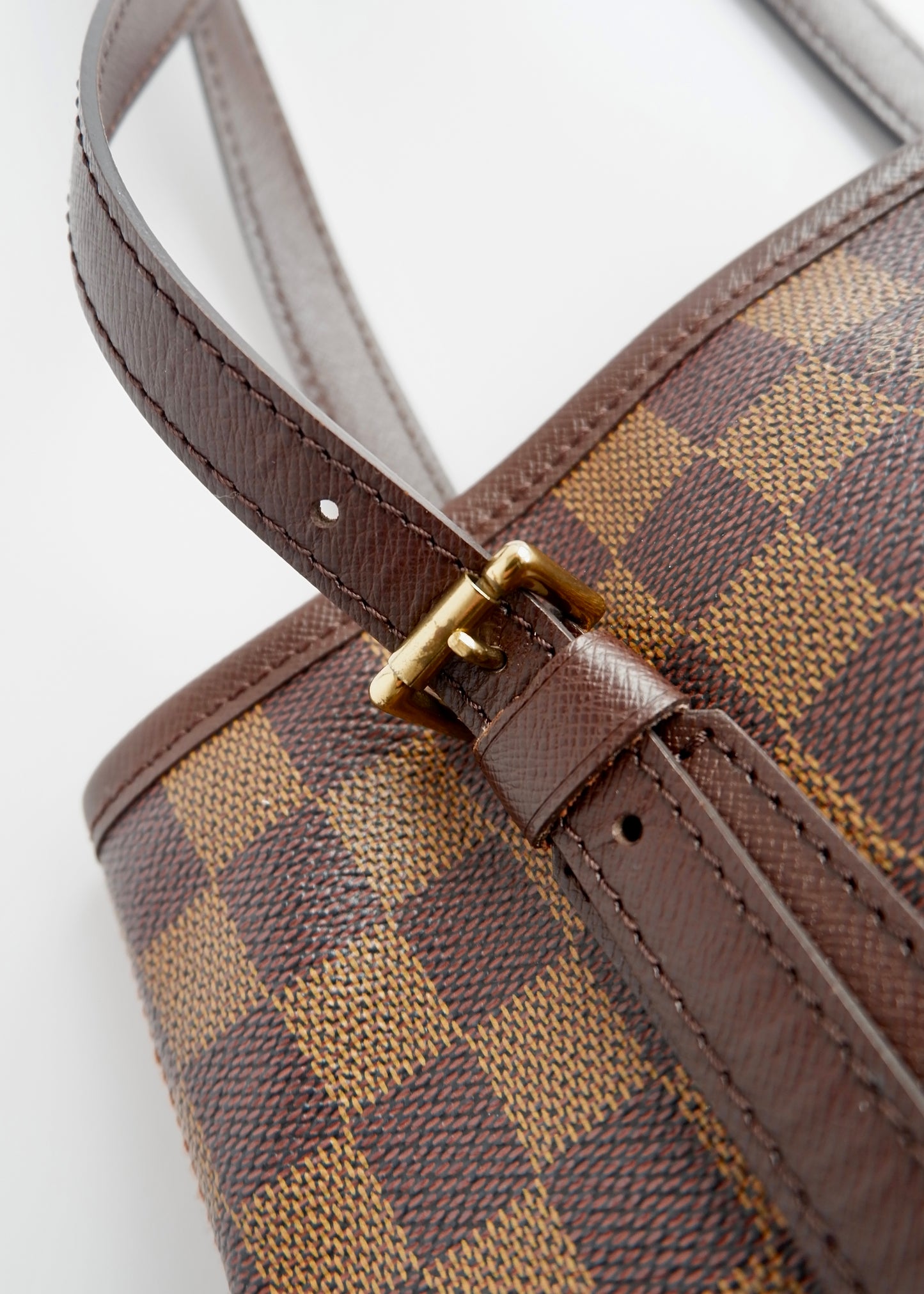 Authentic Preowned Louis Vuitton Damier Ebene Marais Bucket Bag