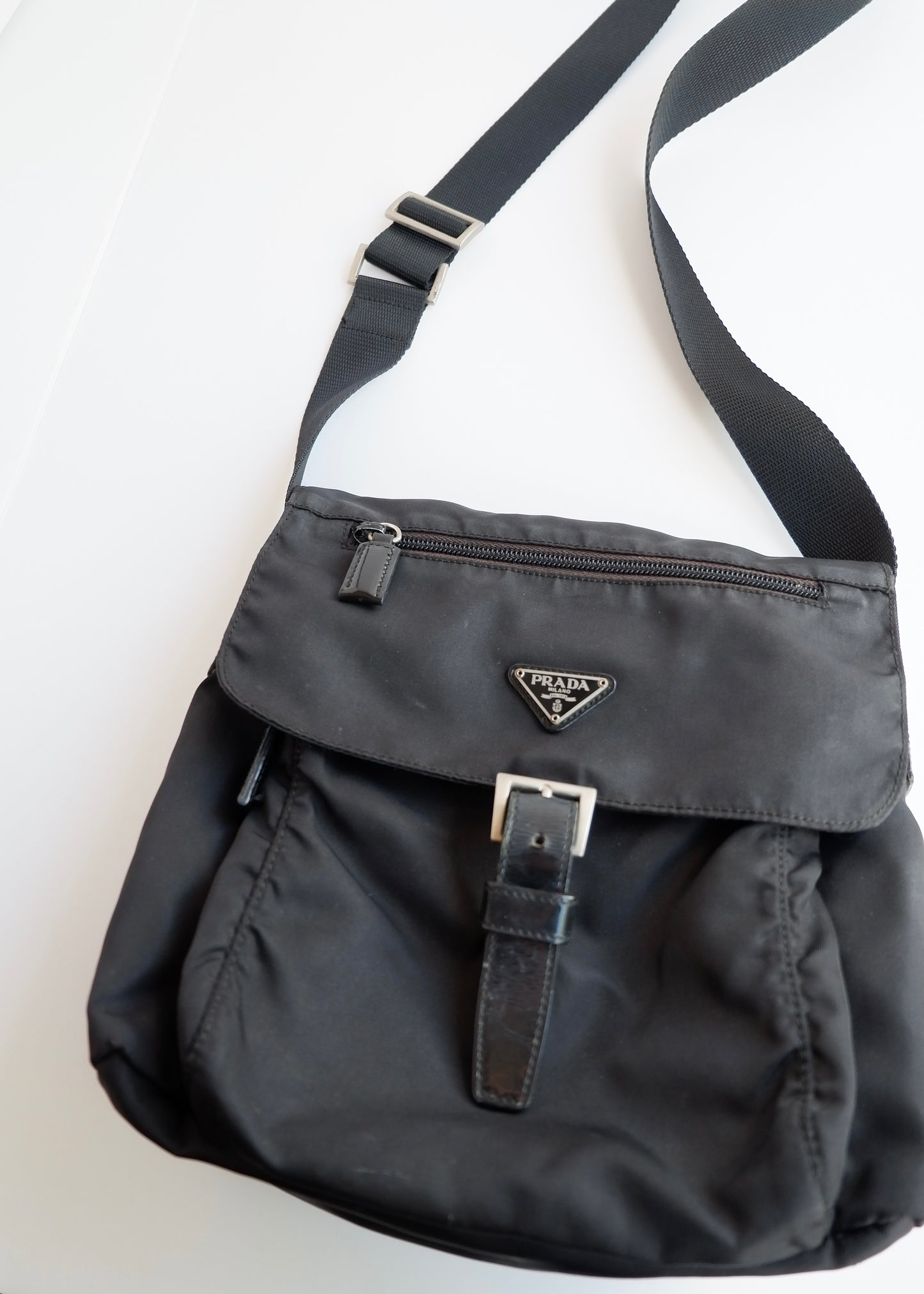Authentic Preowned Prada Black Nylon Crossbody Bag