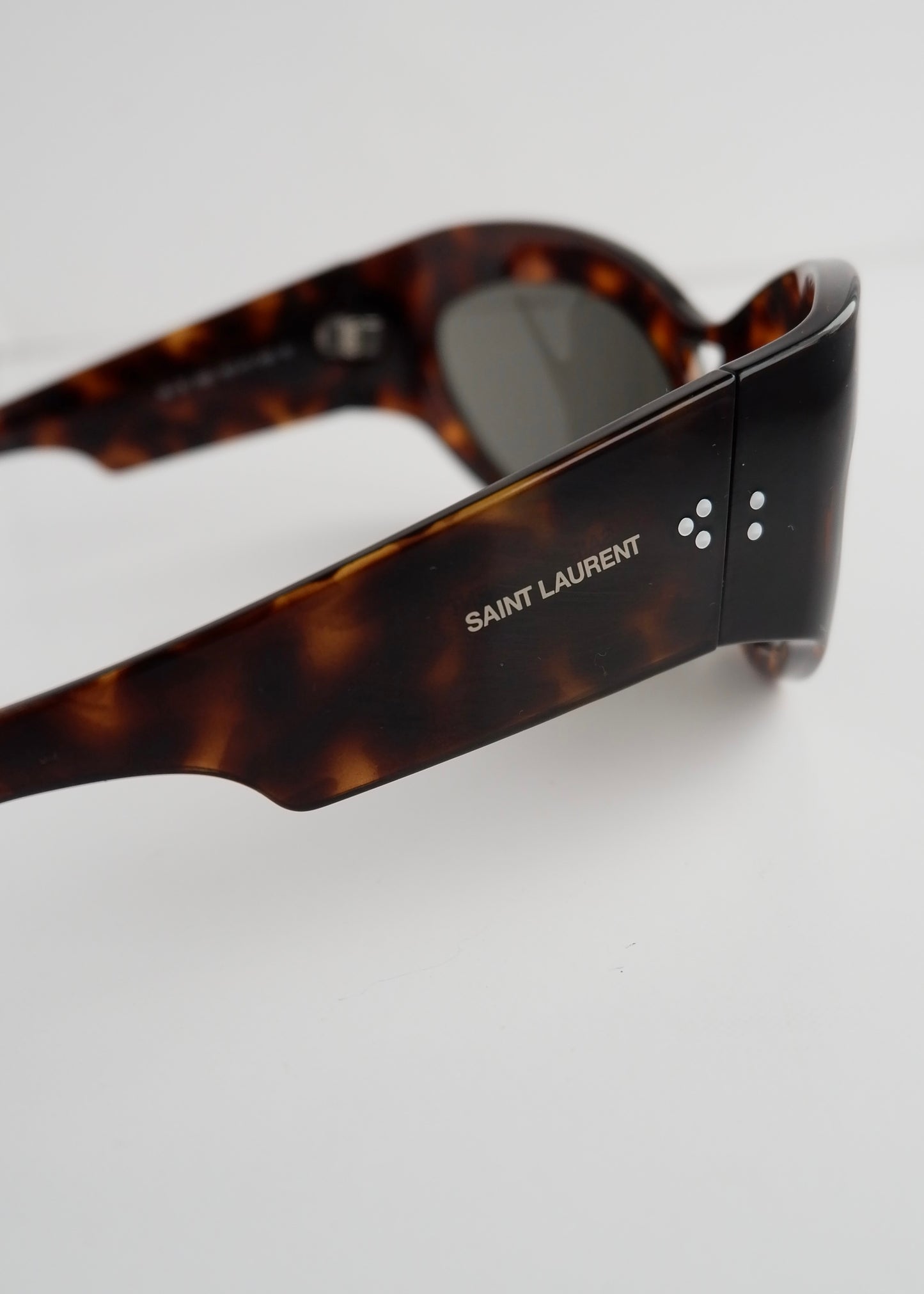 Authentic Preowned Saint Laurent Brown Tortoise Cat Eye Sungasses