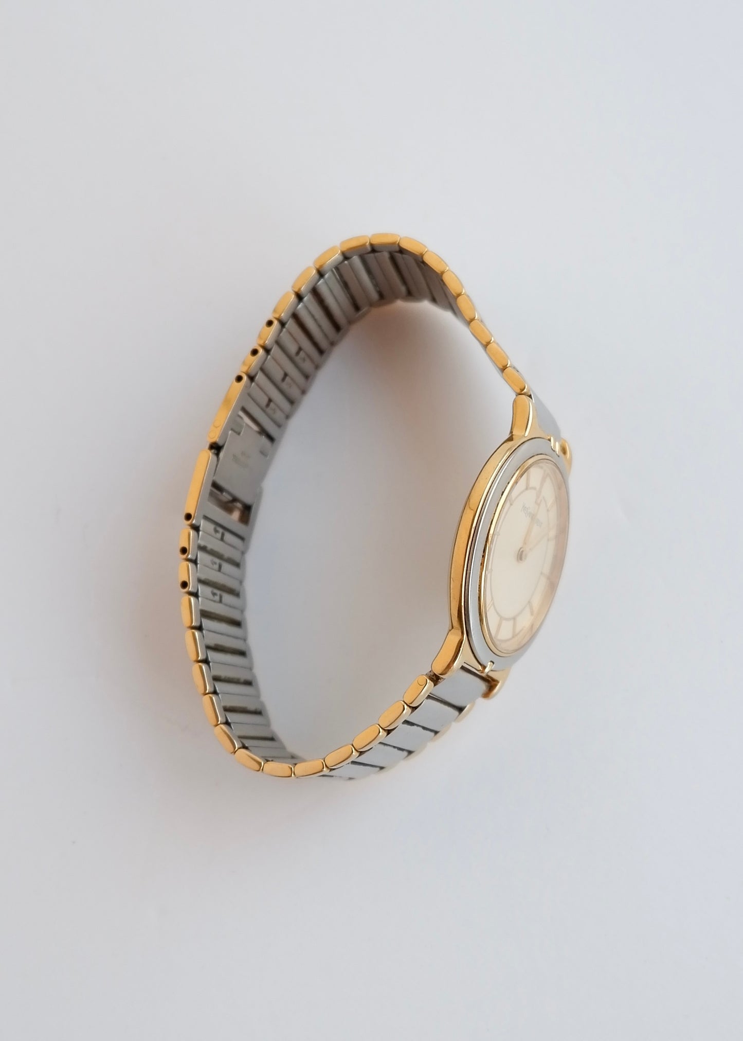 Authentic Preowned YSL Silver/Gold Tone Watch