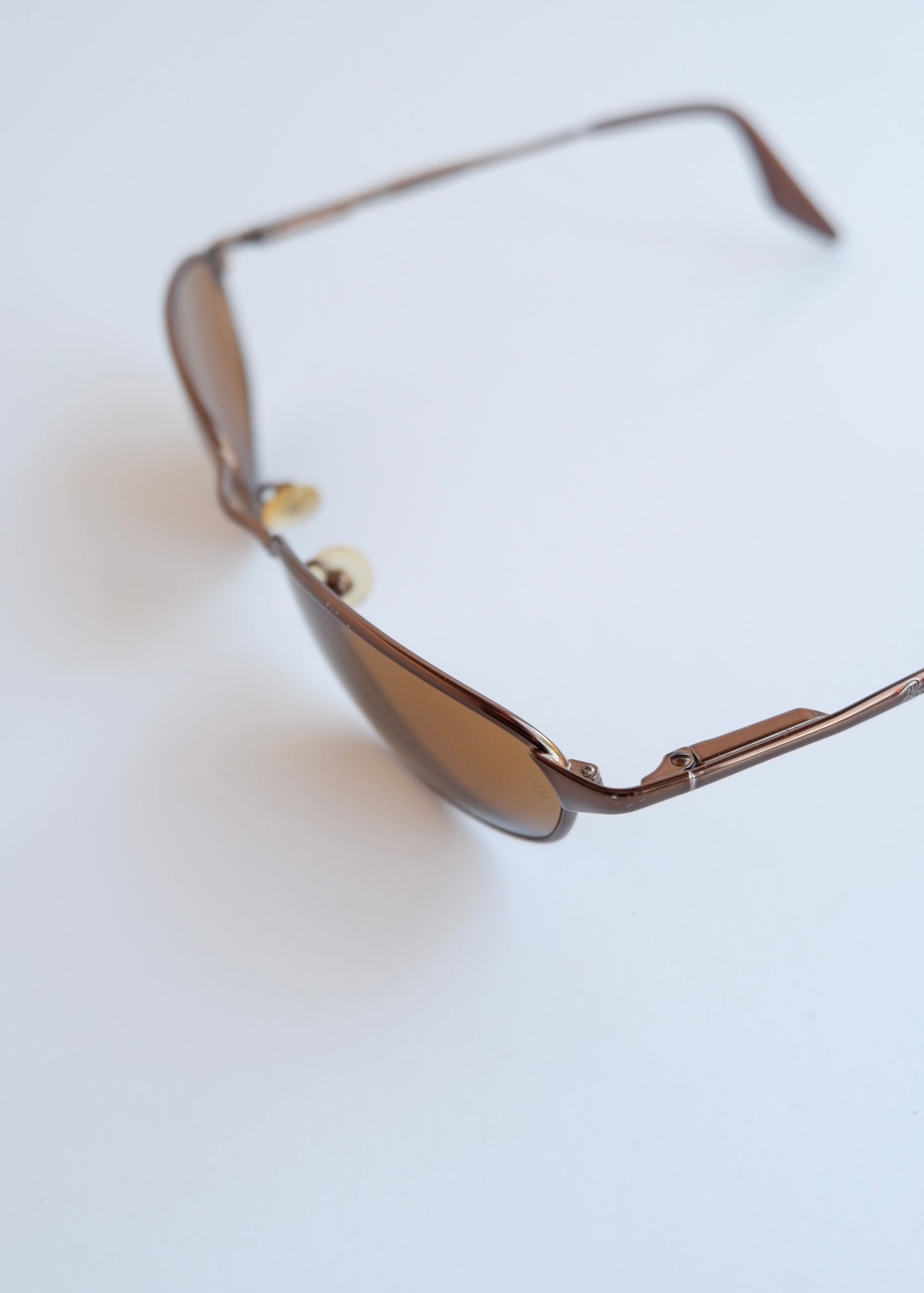 Authentic Preowned Vintage Ray Ban Brown Metal Frame Sunglasses