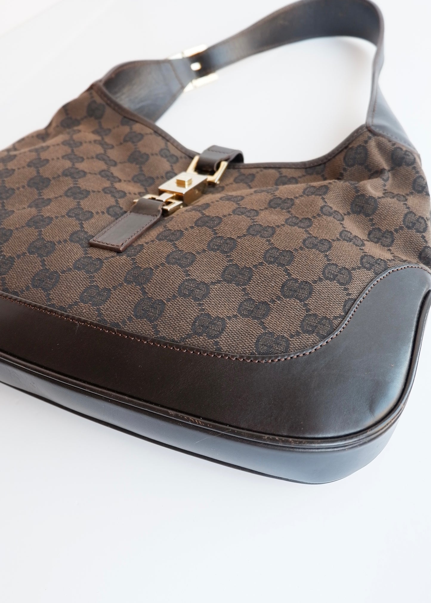 Authentic Preowned Gucci Brown GG Canvas Jackie Bag