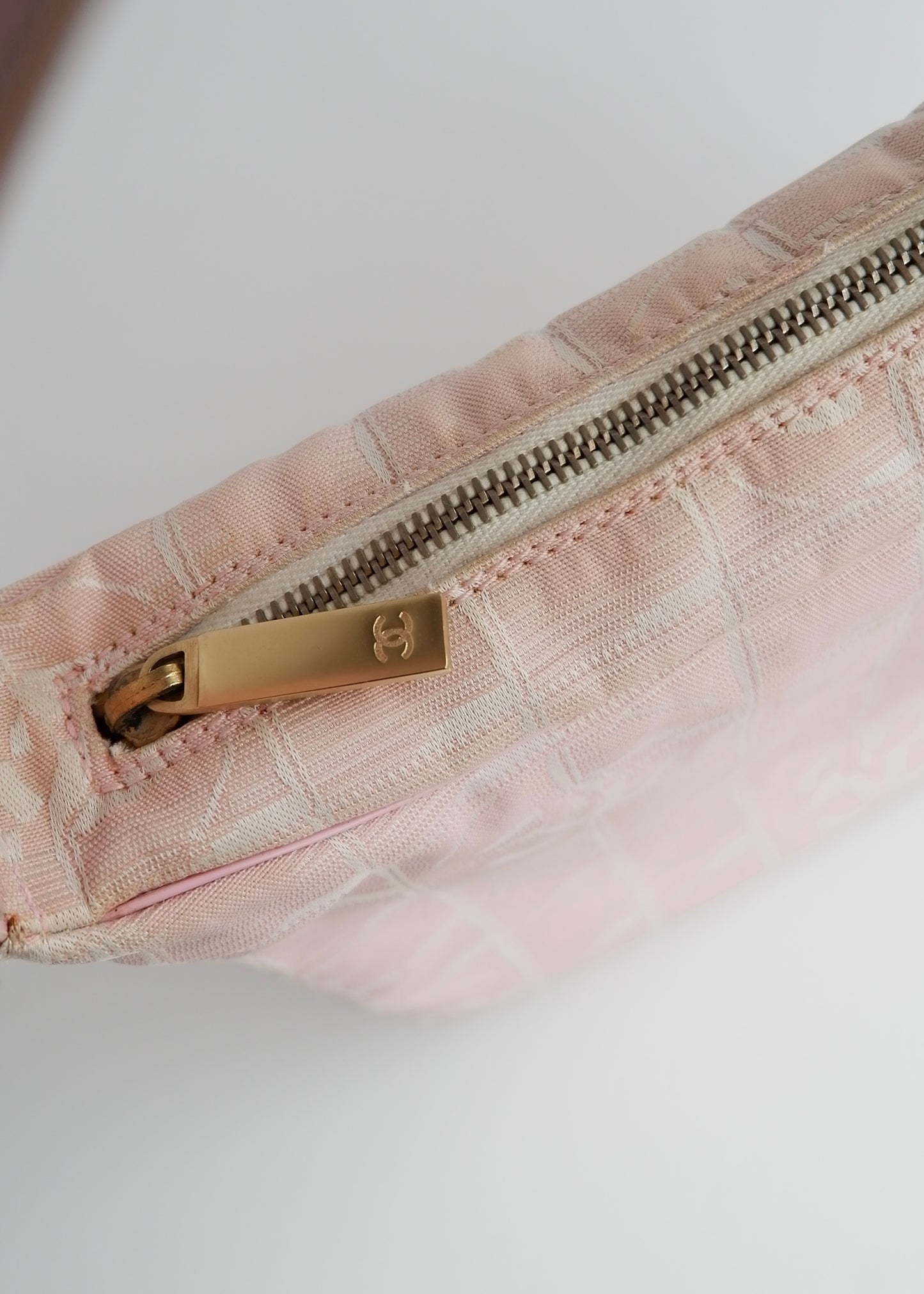 Authentic Preowned Chanel Pink Travel Line Shoulder Bag