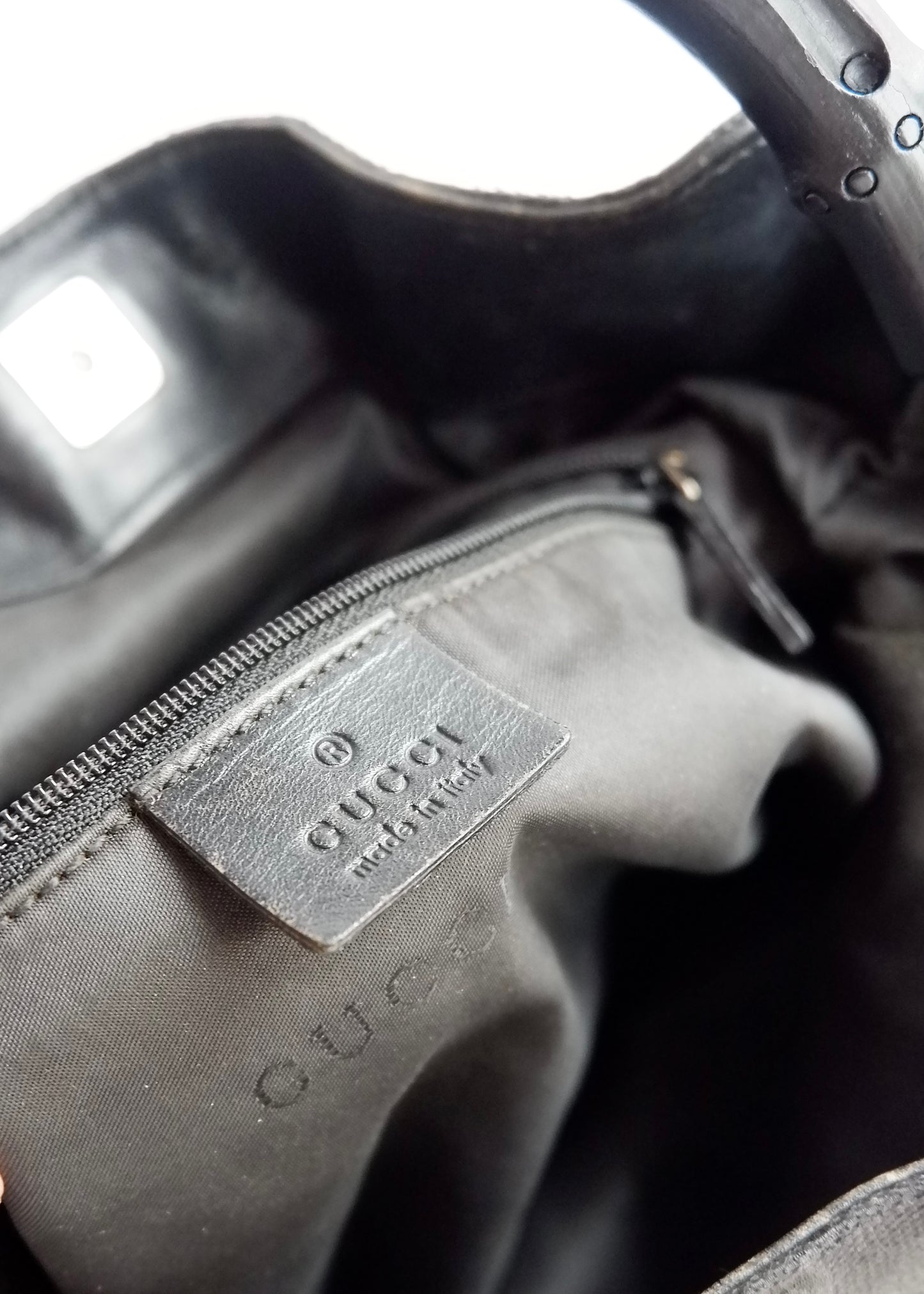 Authentic Preowned Gucci Black GG Canvas Two Strap Shoulder Bag