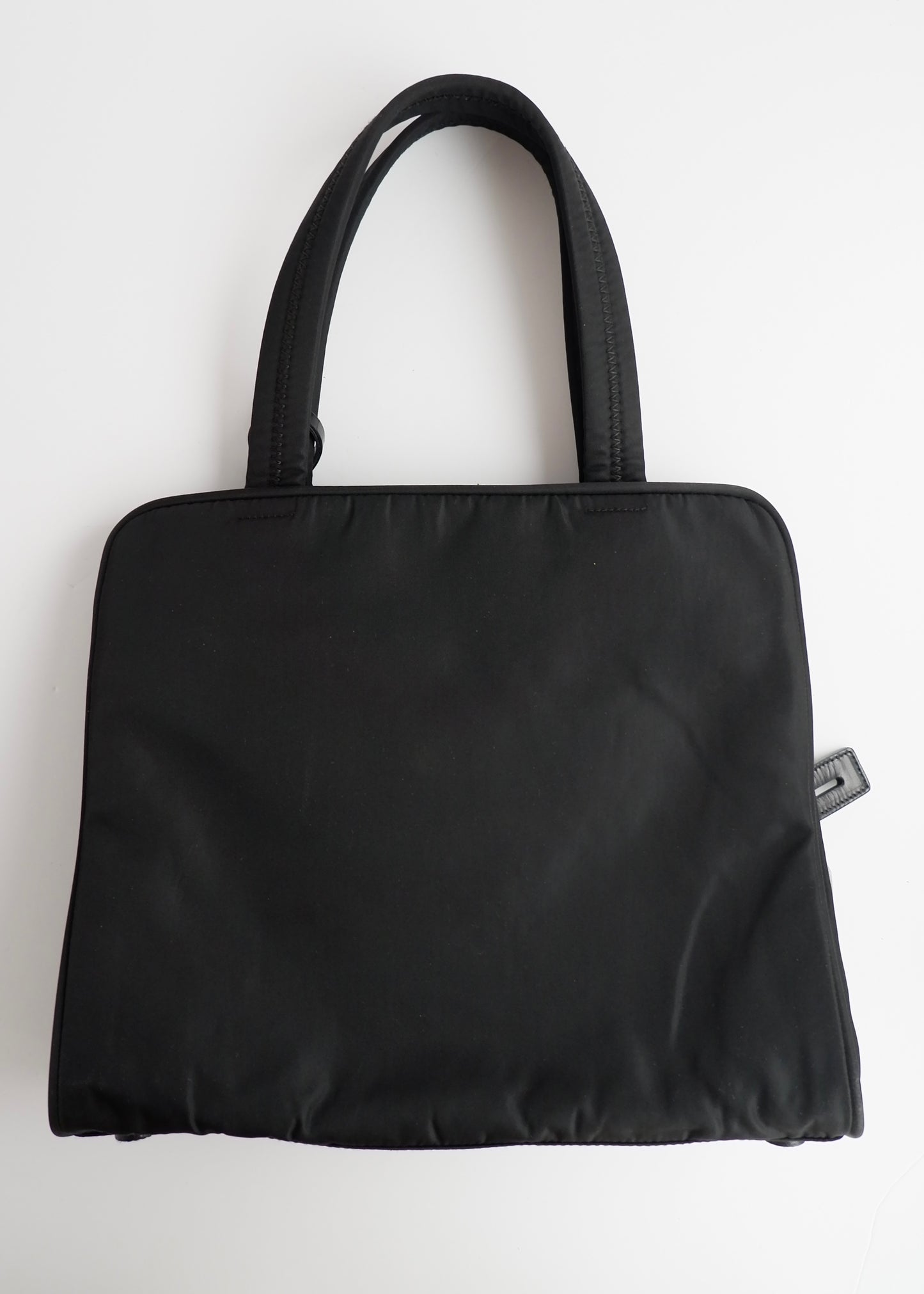 Authentic Preowned Prada Black Nylon Top Handle/ Tote Bag