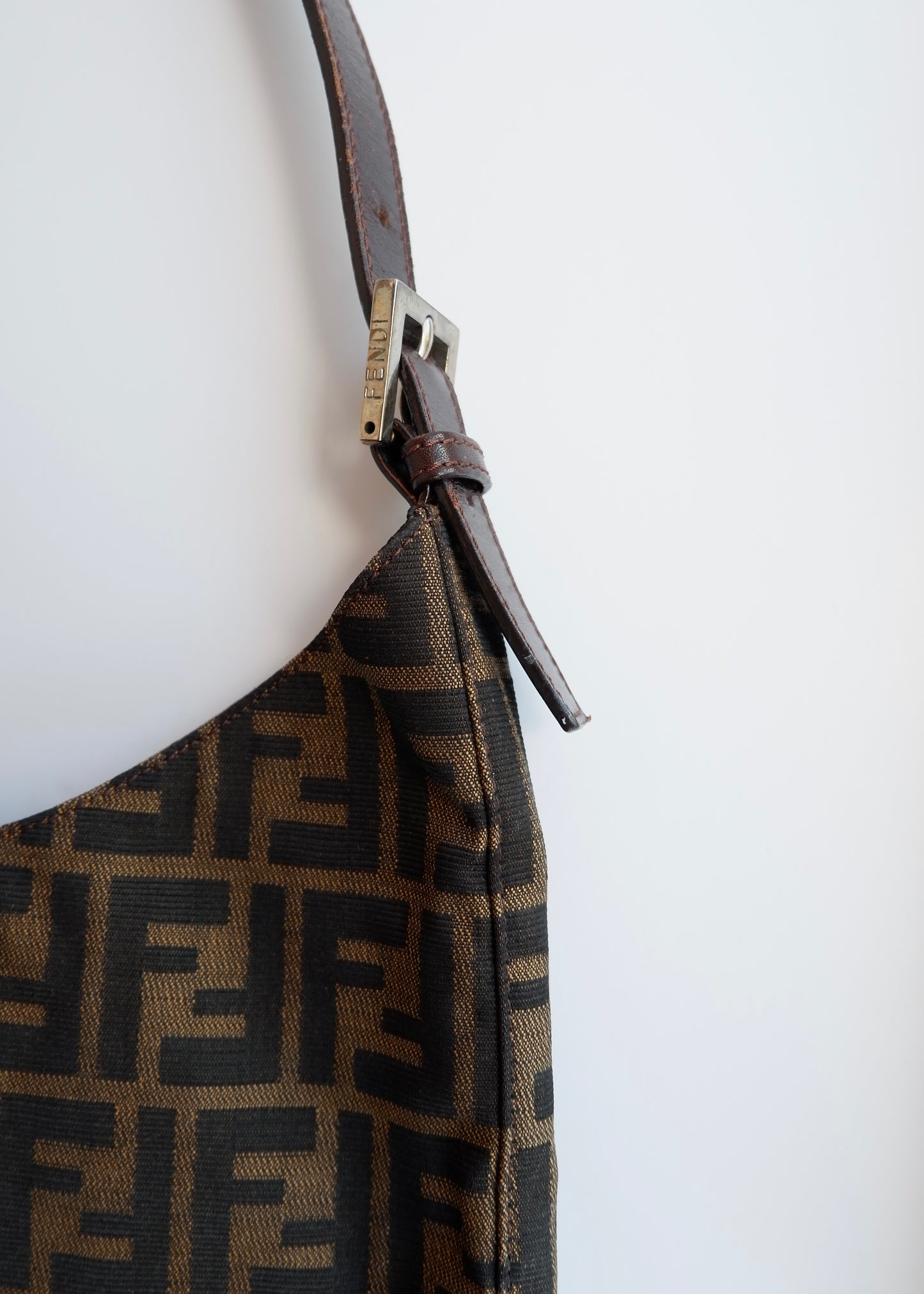 Authentic Preowned Fendi Brown Zucca Shoulder Bag