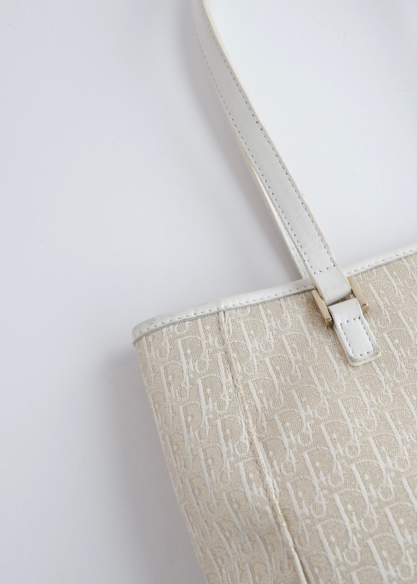 Authentic Preowned Dior Champagne Sparkle Trotter Tote Bag