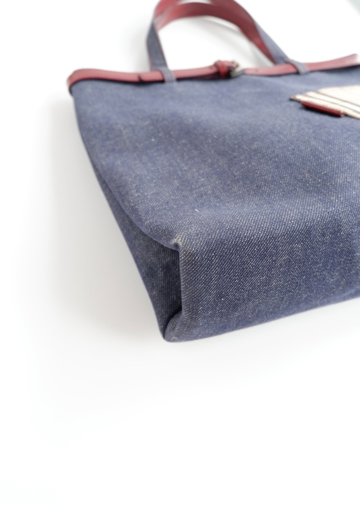 Authentic Preowned Vintage Burberry Novacheck Denim Pocket Tote