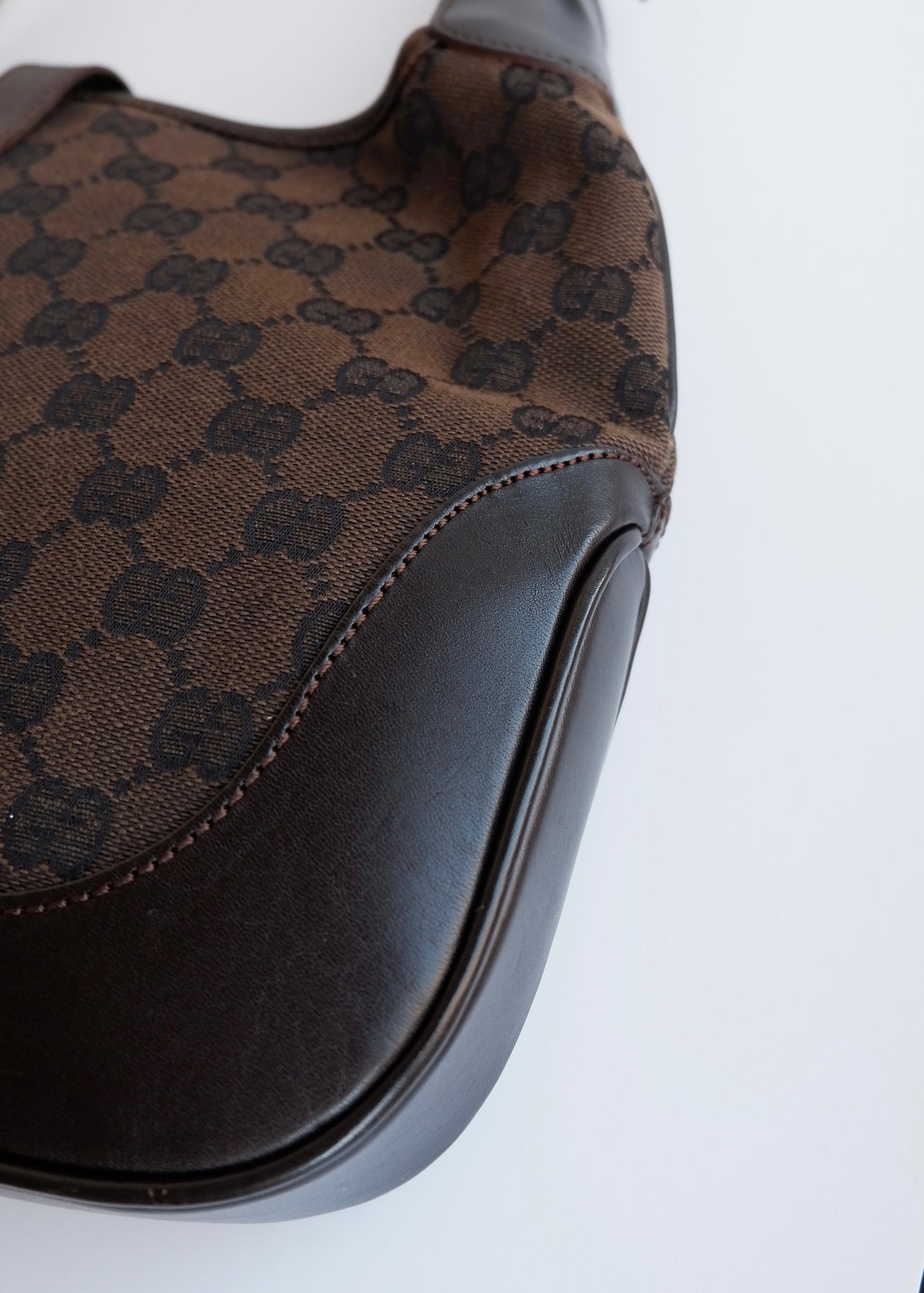 Authentic Preowned Gucci Brown GG Canvas Jackie Bag