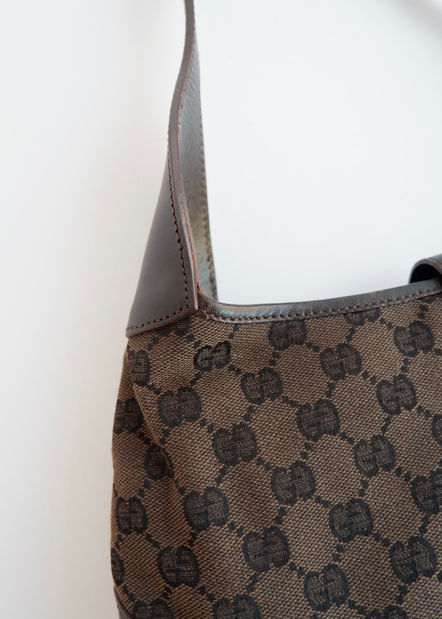 Authentic Preowned Gucci Brown GG Canvas Jackie Bag