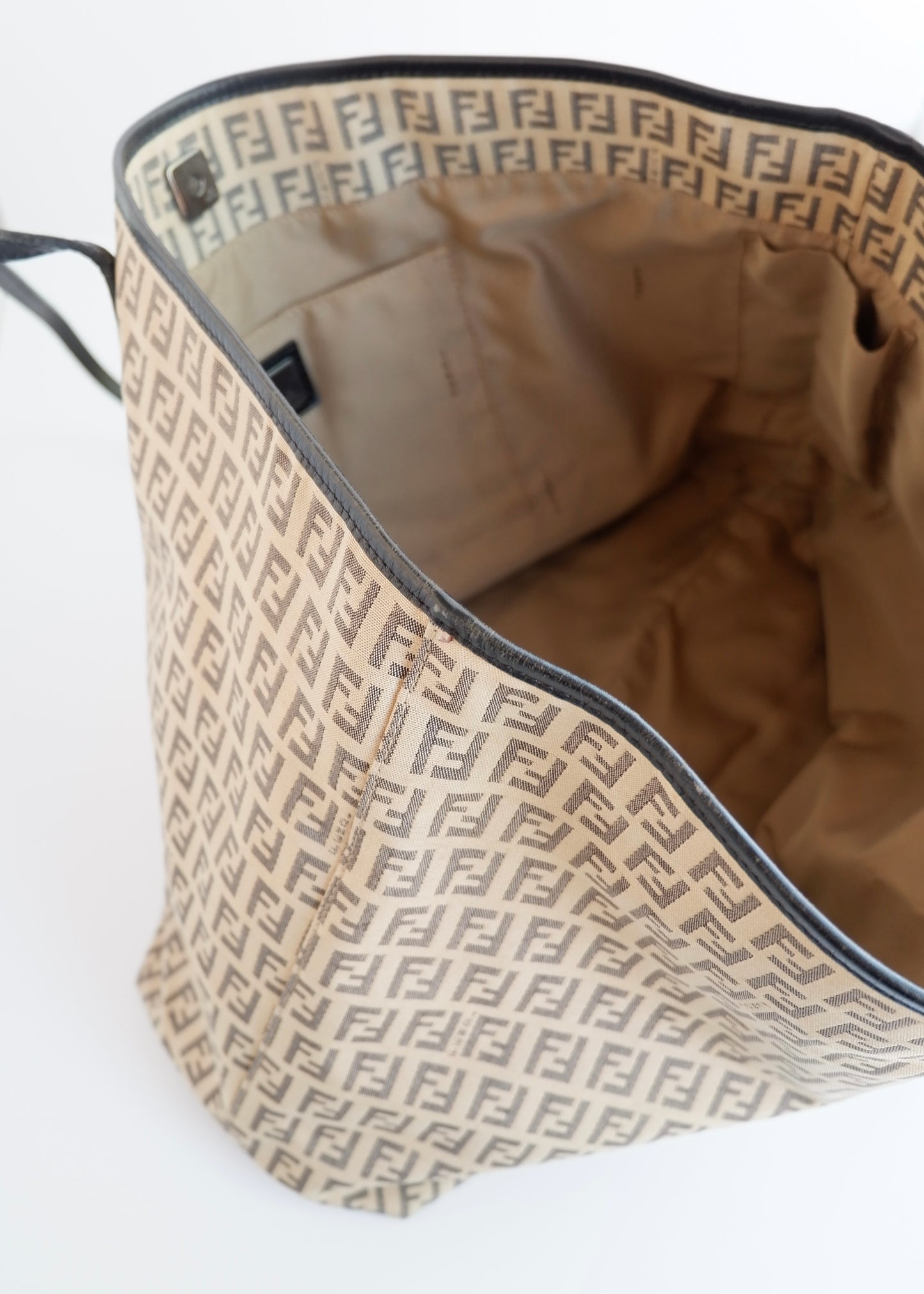 Authentic Preowned Fendi Black Zucchino Tote Bag