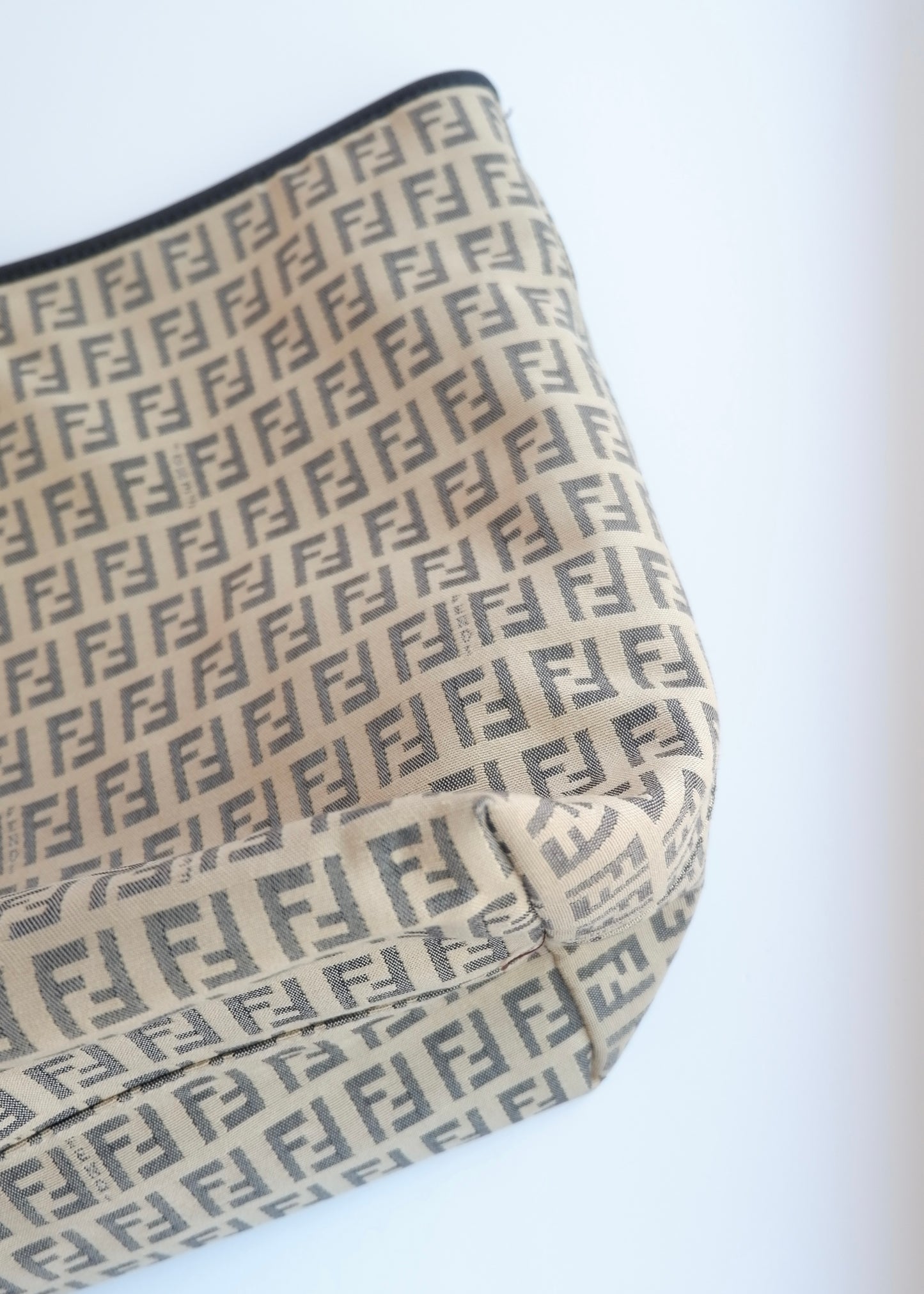 Authentic Preowned Fendi Black Zucchino Tote Bag