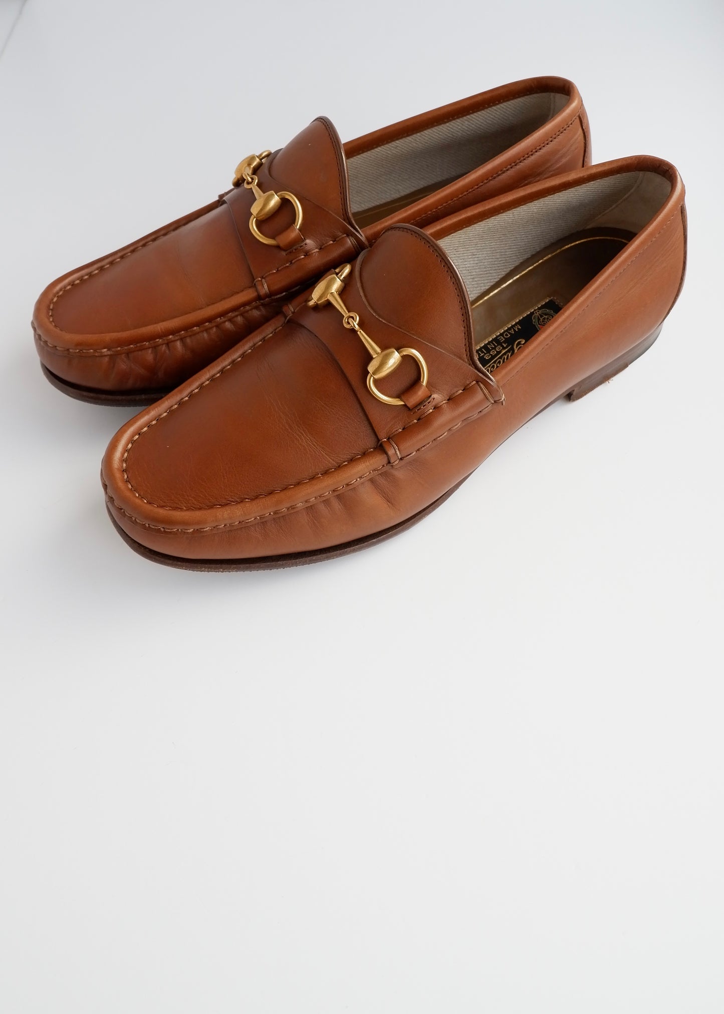 Authentic Preowned Gucci Chestnut Brown Leather Loafers - Mens 7.5