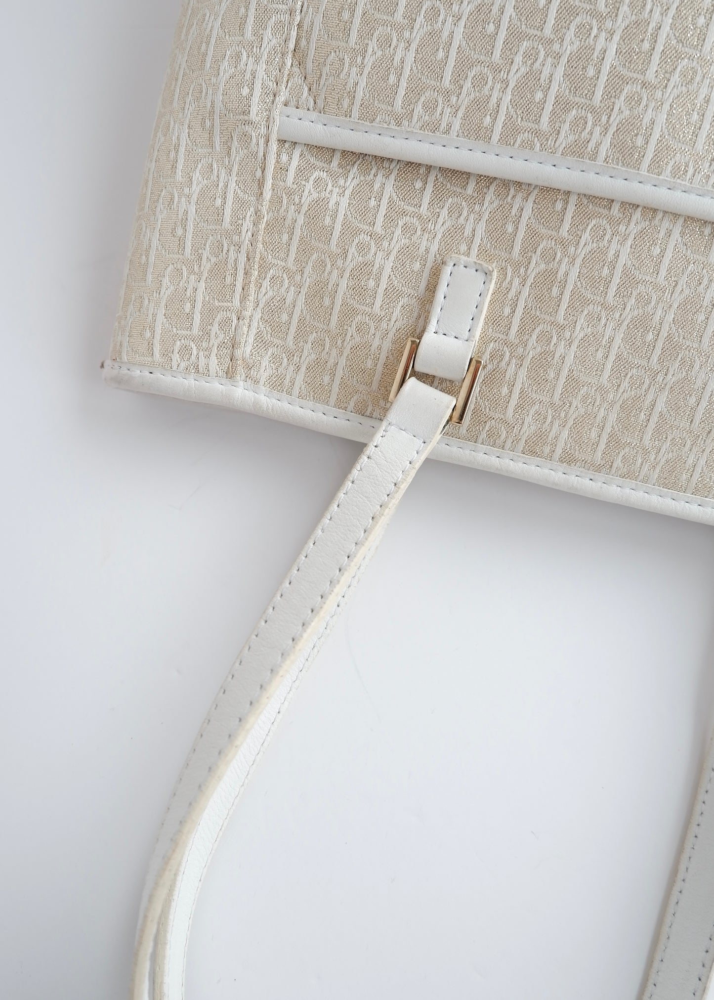 Authentic Preowned Dior Champagne Sparkle Trotter Tote Bag