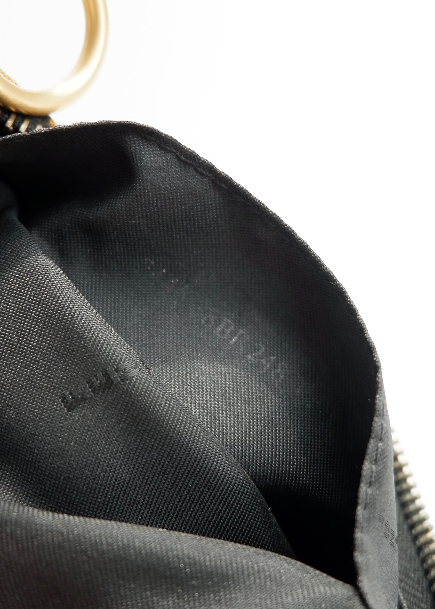 Authentic Preowned Fendi Black Animal Print Zucca Oyster Bag