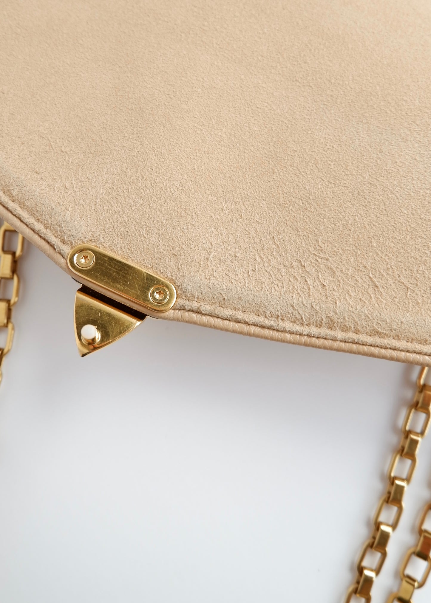 Authentic Preowned Louis Vuitton Cream Monogram Empreinte Leather St Germain MM Shoulder Bag