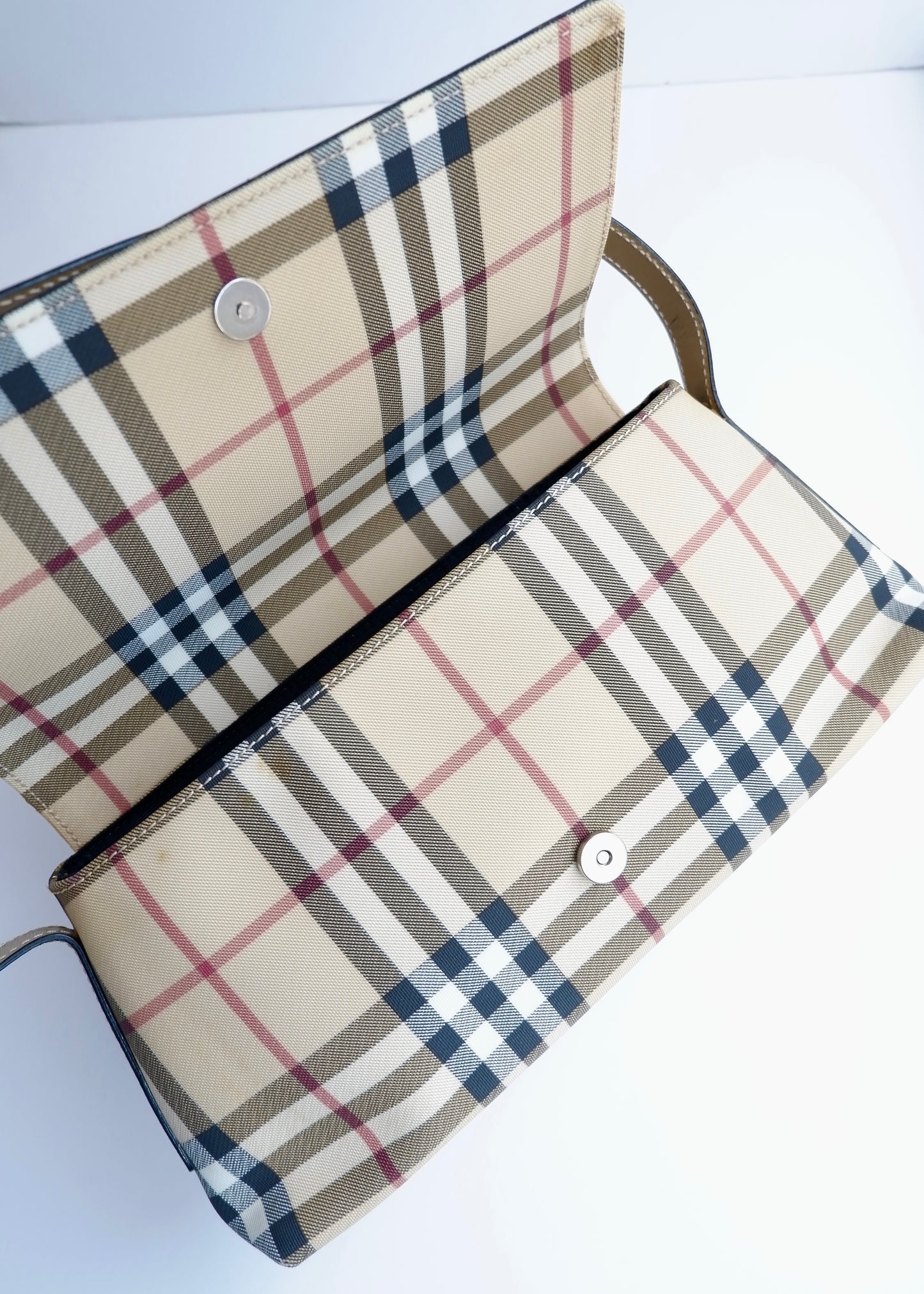 Authentic Preowned Vintage Burberry Nova Check Shoulder Bag