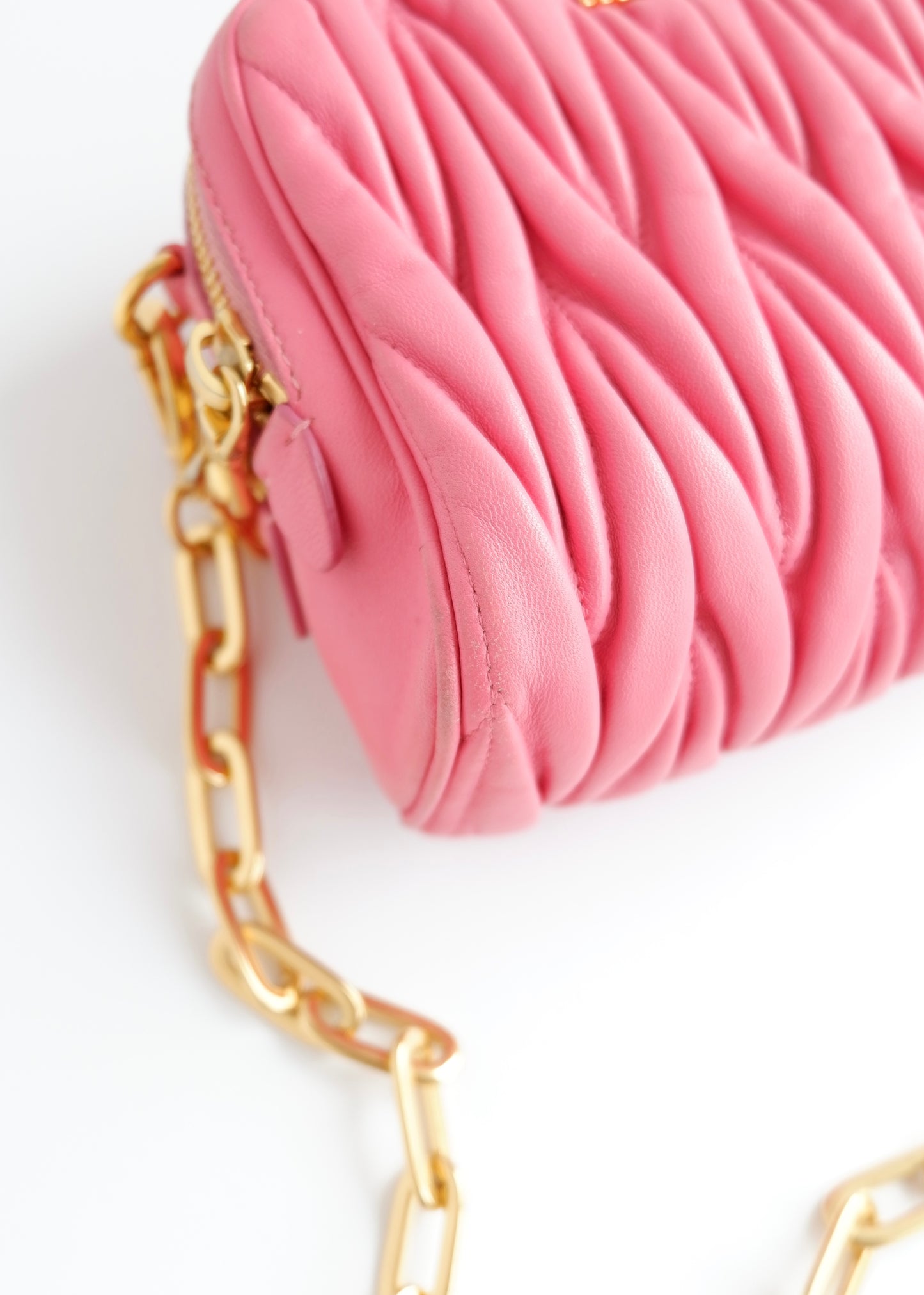 Authentic Preowned Miu Miu Pink Leather Crossbody