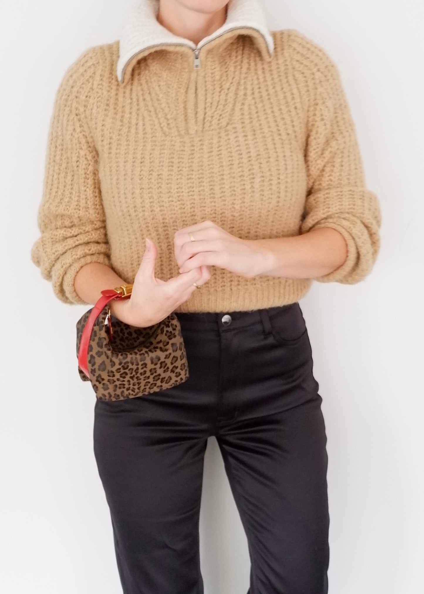 Authentic Preowned Vintage Fendi Animal Print Hand Pouch