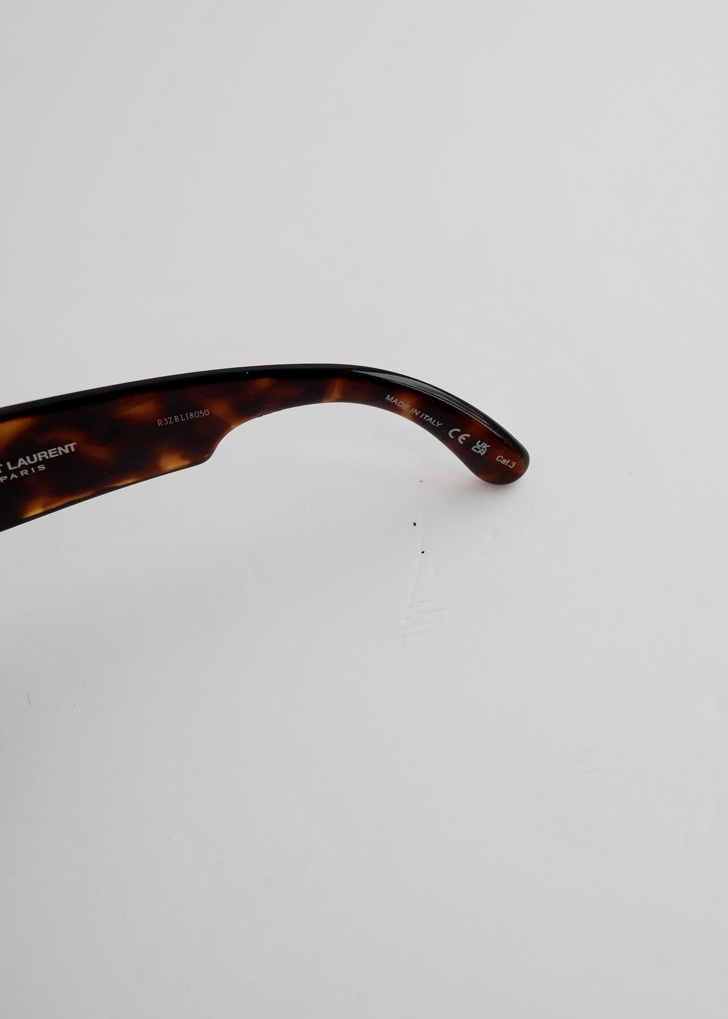 Authentic Preowned Saint Laurent Brown Tortoise Cat Eye Sungasses