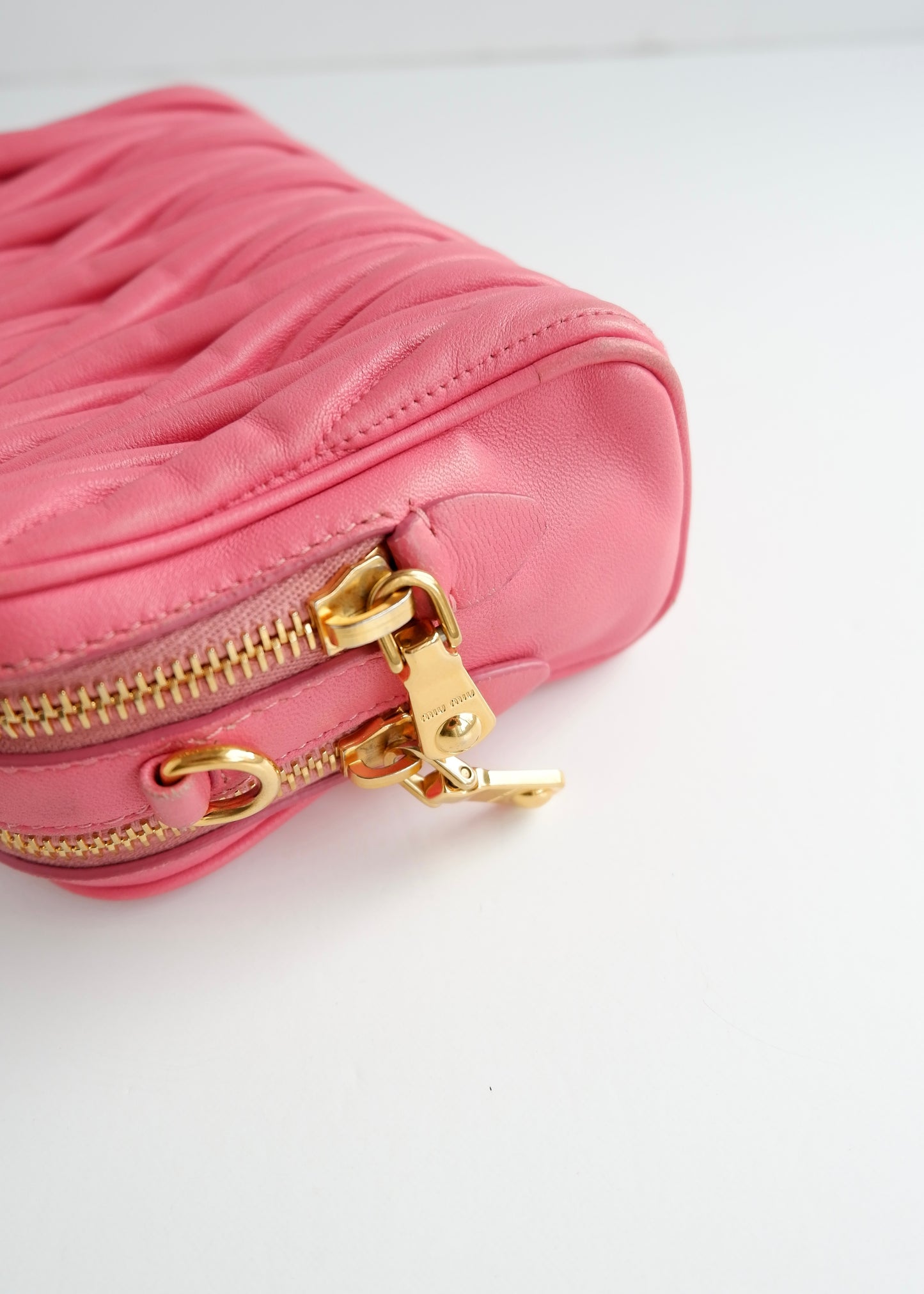 Authentic Preowned Miu Miu Pink Leather Crossbody