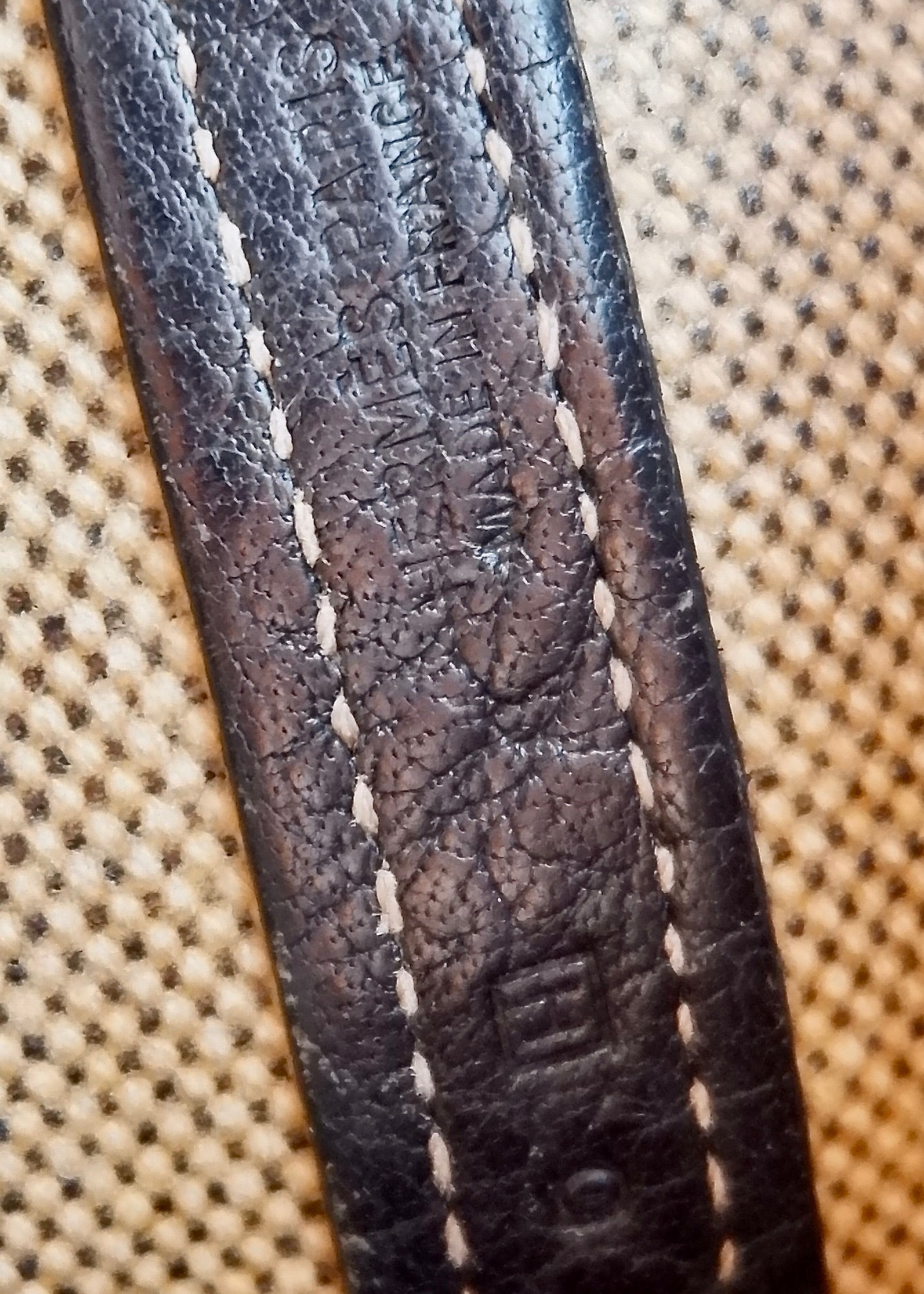 Authentic Preowned Hermes Black/Gray Leather/Canvas Garden Party Tote