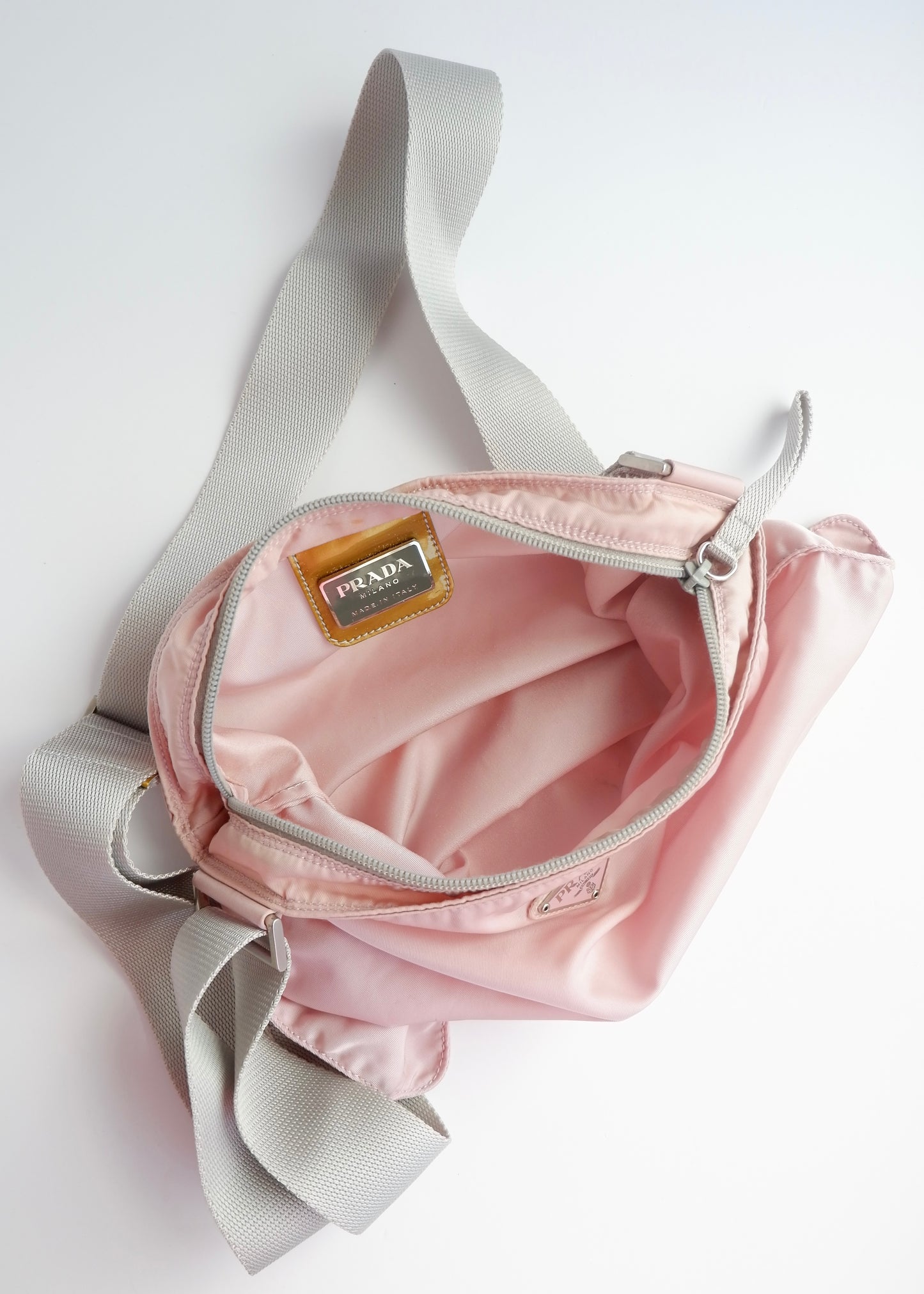 Authentic Preowned Prada Pink Nylon Crossbody Bag
