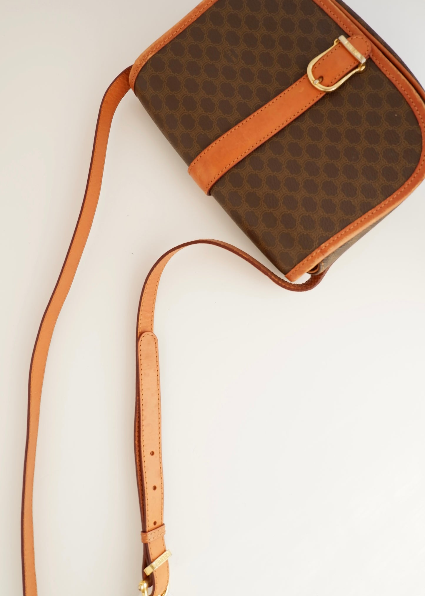 Authentic Preowned Vintage Celine Macadam Crossbody Bag