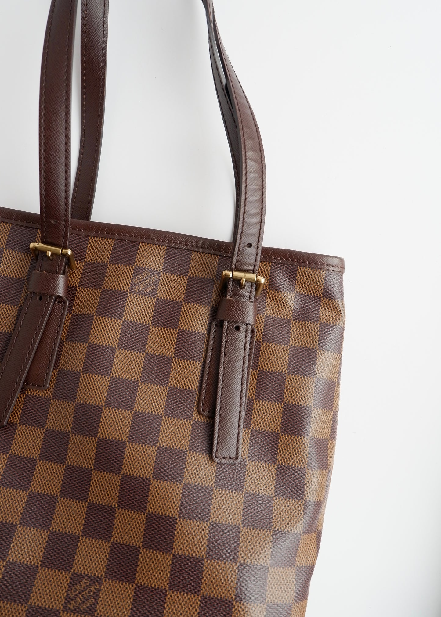 Authentic Preowned Louis Vuitton Damier Ebene Marais Bucket Bag