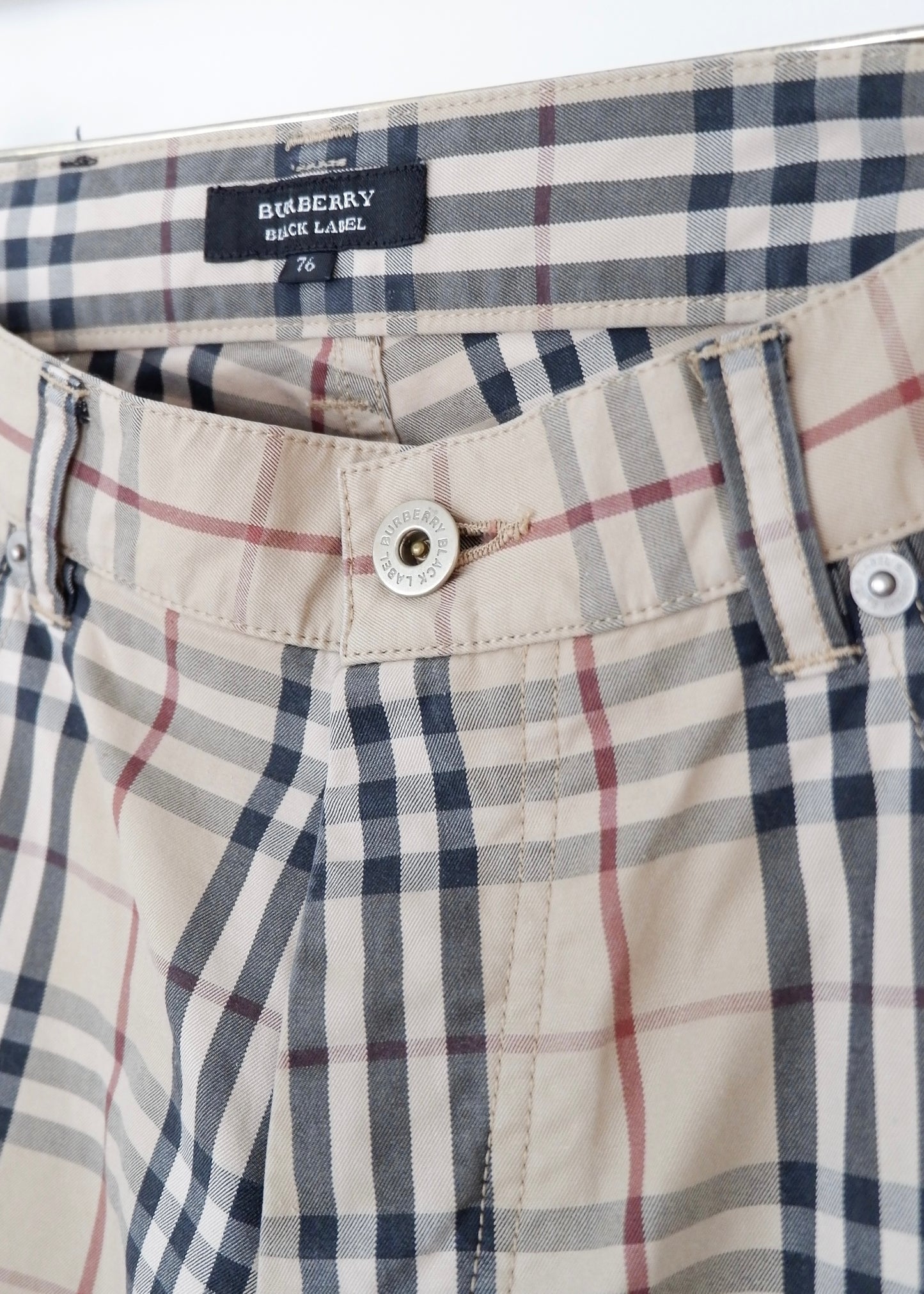 Authentic Preowned Burberry Beige Check Pants - 76 (s)