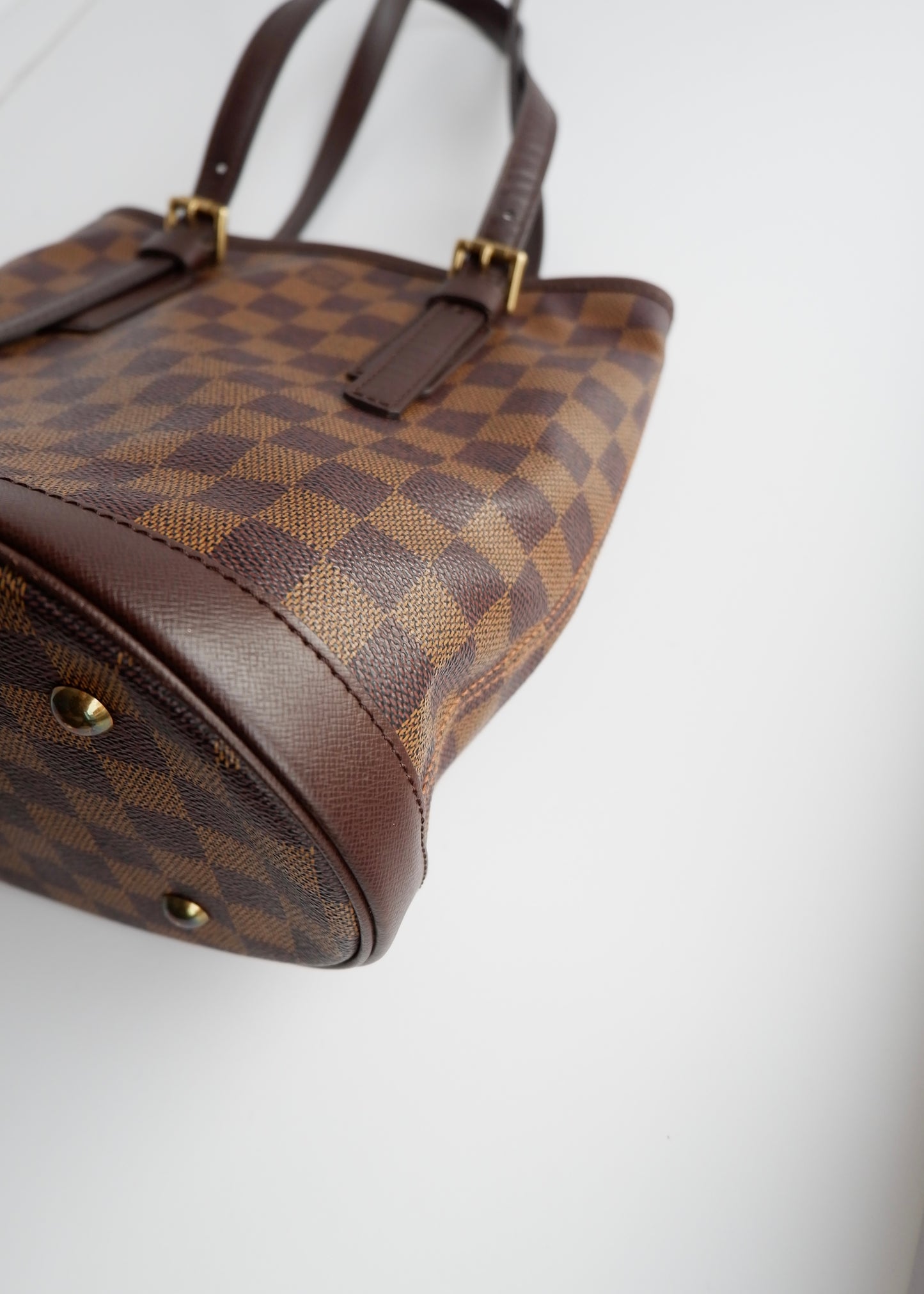 Authentic Preowned Louis Vuitton Damier Ebene Marais Bucket Bag