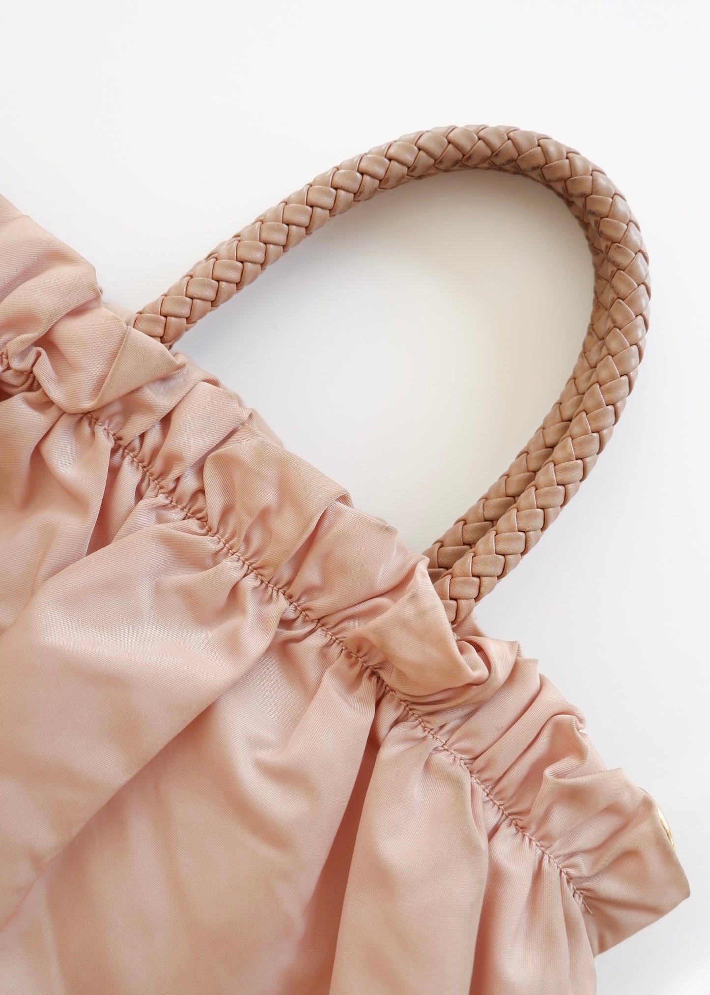 Authentic Preowned Prada Dusty Rose Nylon Two Way Bag