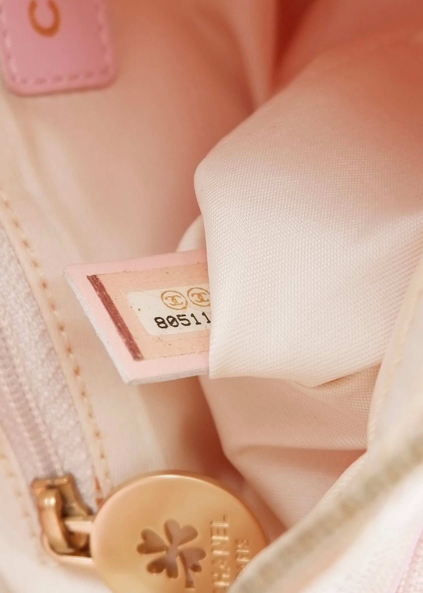 Authentic Preowned Chanel Pink Travel Line Shoulder Bag