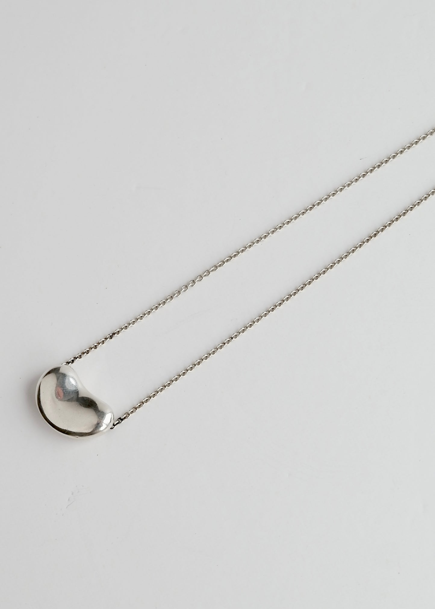 Authentic Preowned Tiffany & Co. Silver Bean Necklace (Large)