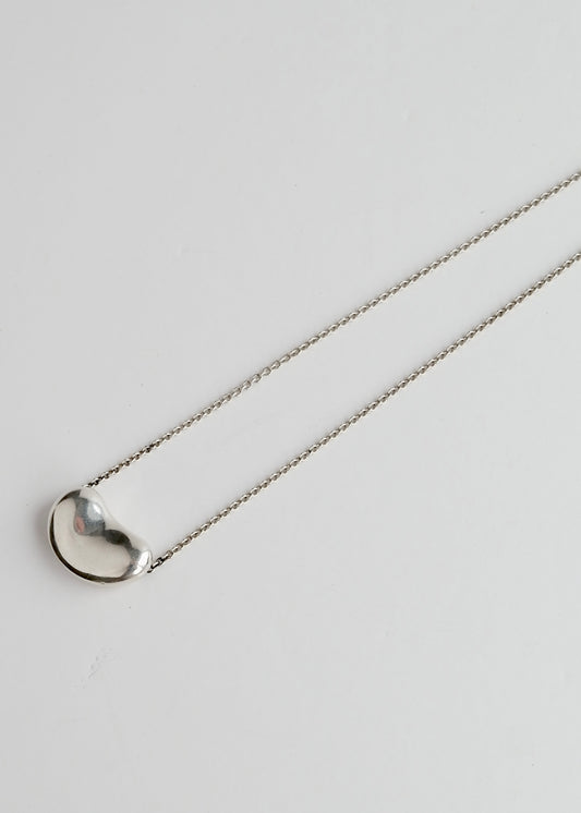 Authentic Preowned Tiffany & Co. Silver Bean Necklace (Large)