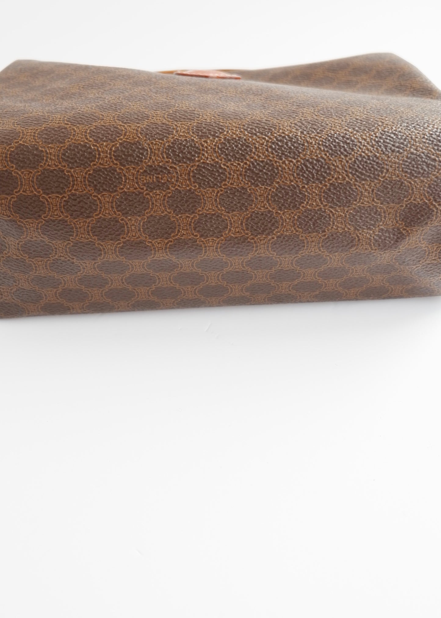 Authentic Preowned Vintage Celine Brown Macadam Clutch