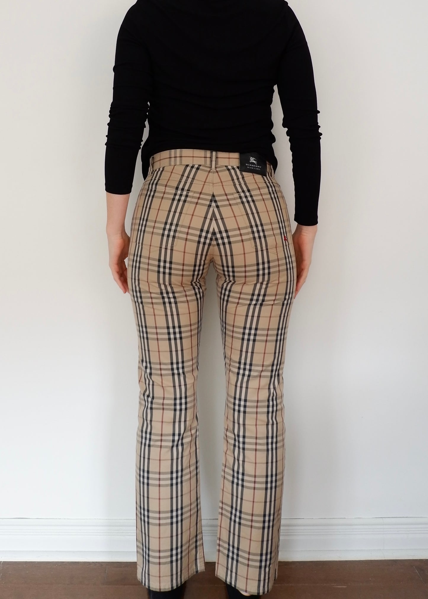 Authentic Preowned Burberry Beige Check Pants - 76 (s)