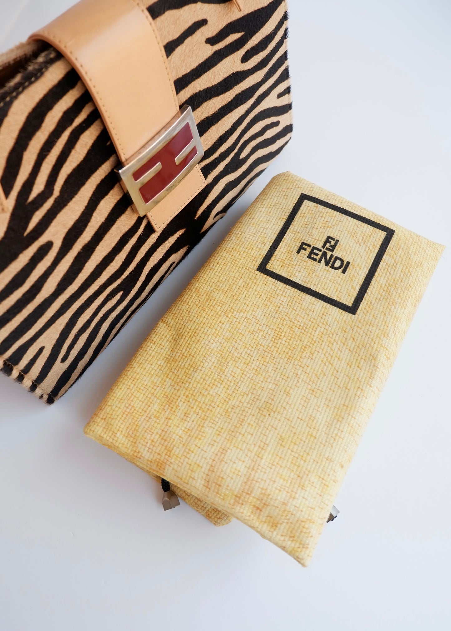 Authentic Preowned Fendi Zebra Print Shoulder Bag
